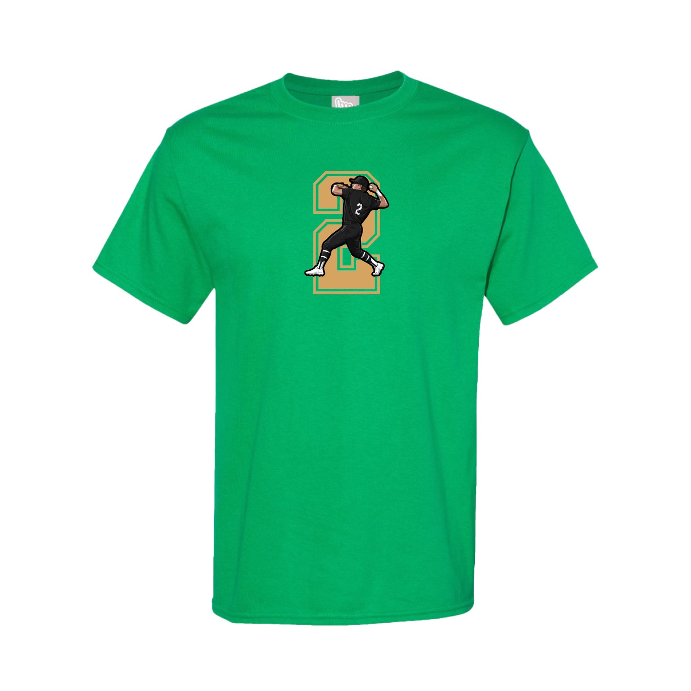 Youth Tee — Number in Green
