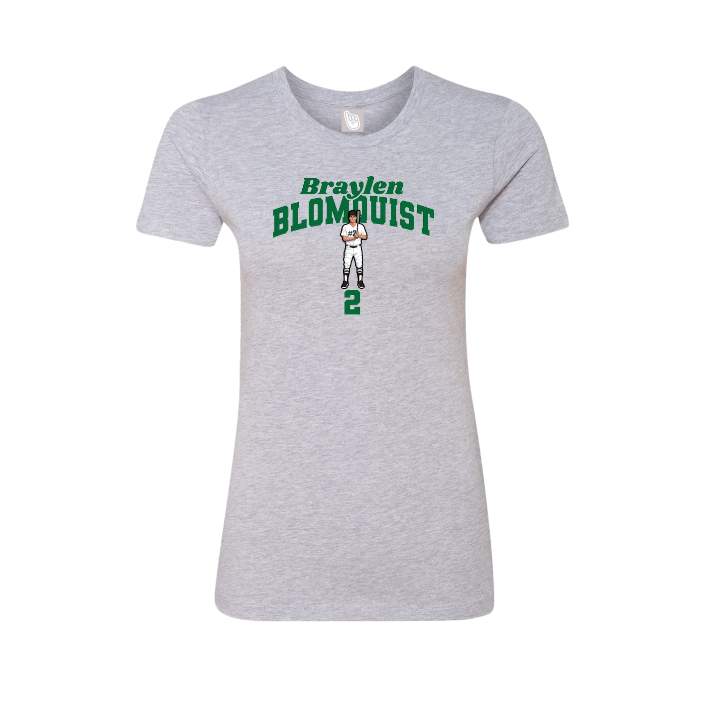 Womens Tee — Signature Arch in Grey