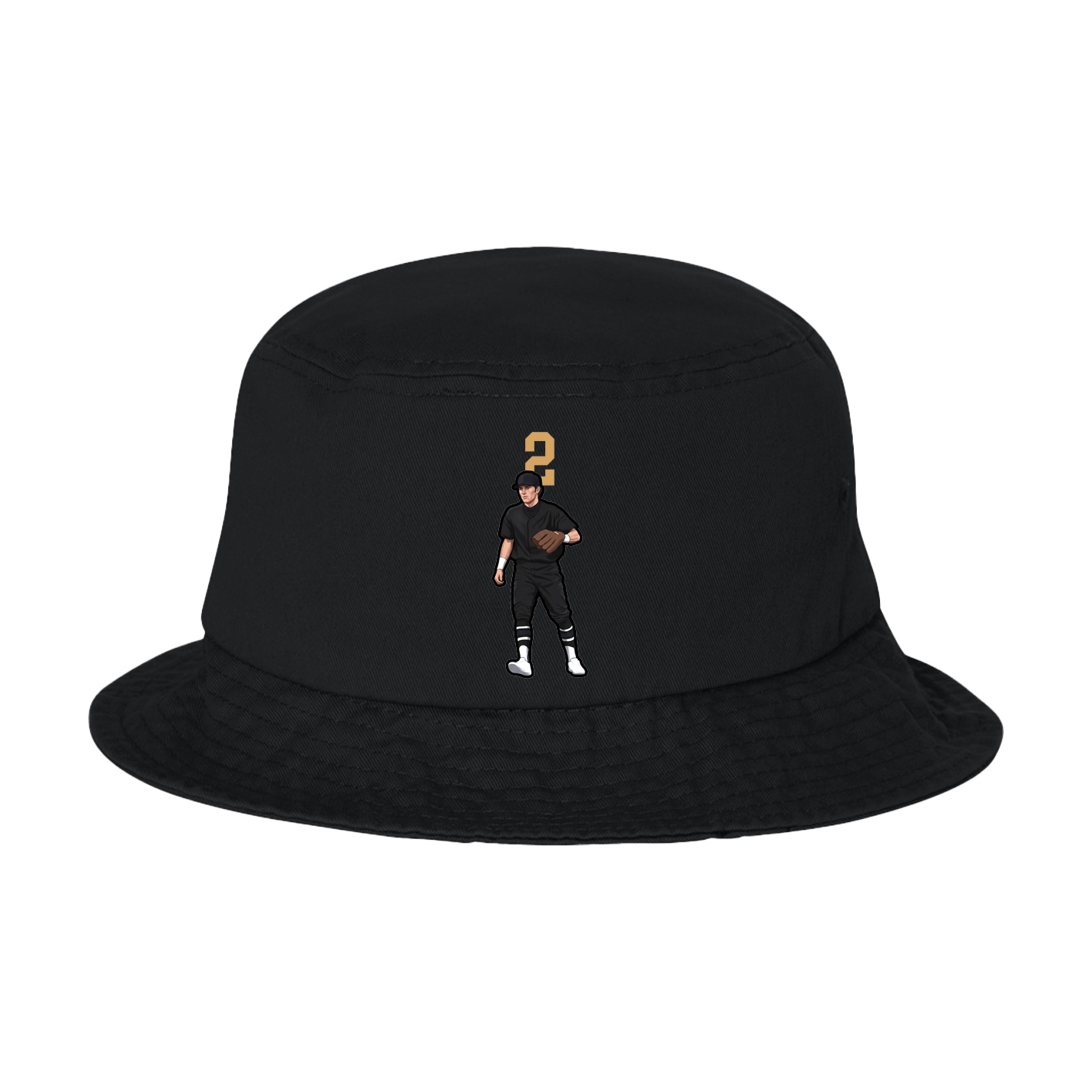Bucket Cap — Number Top in Black