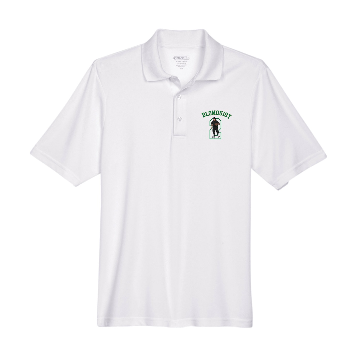 Performance Polo — Shirsey Arch in White