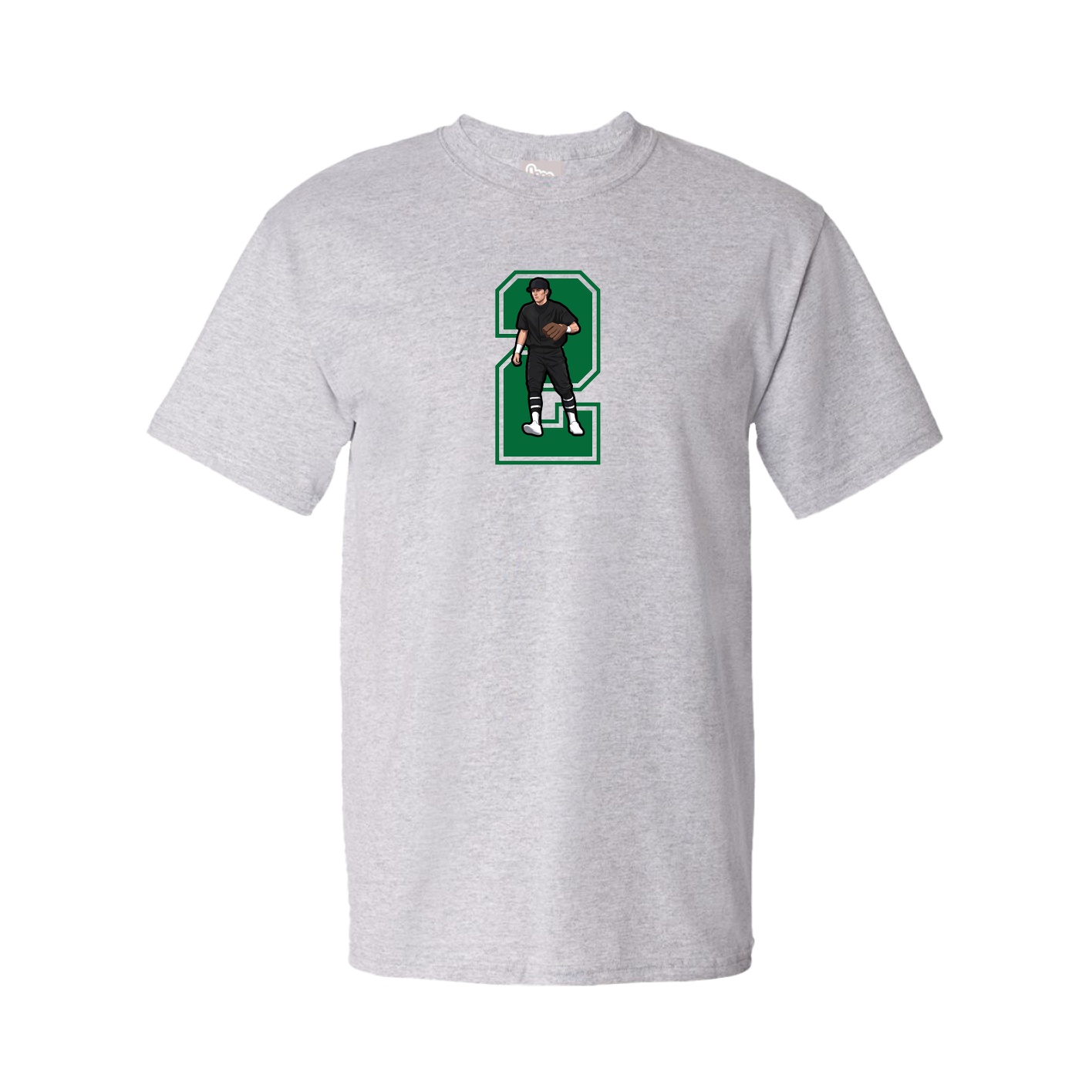 Youth Tee — Number in Grey