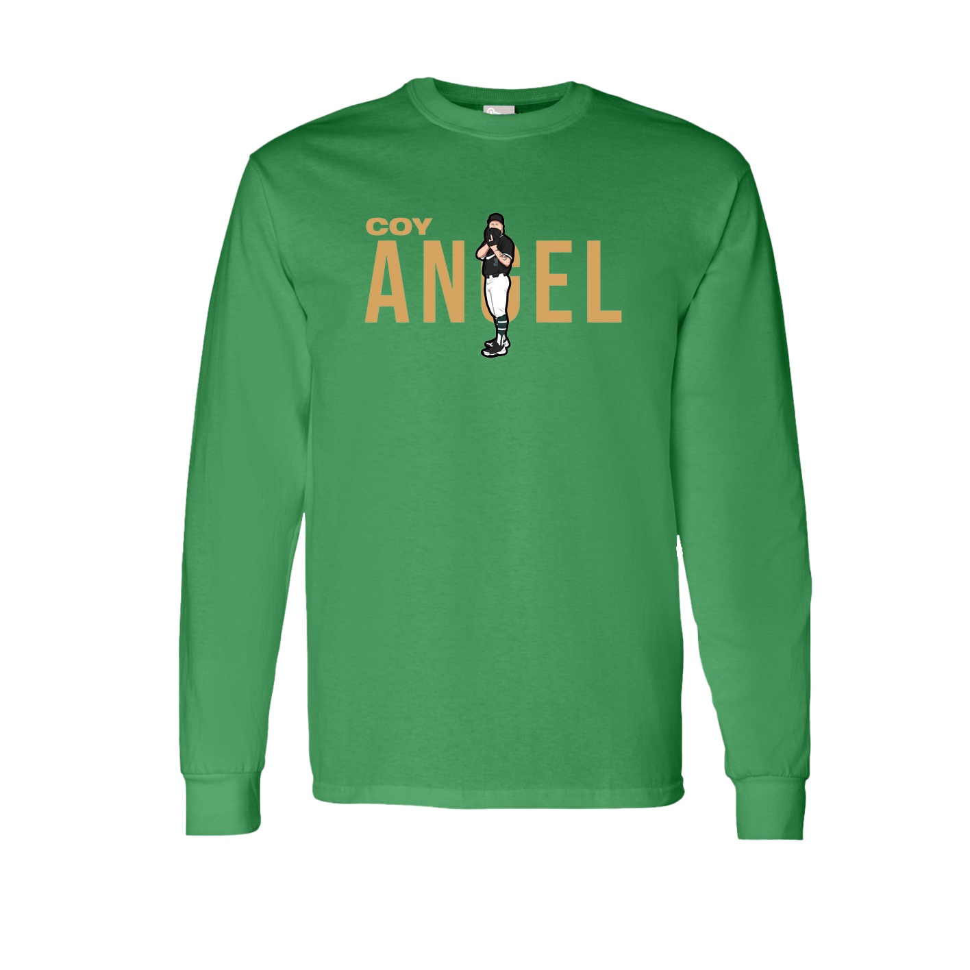 Long Sleeve Tee — Player Name in Green