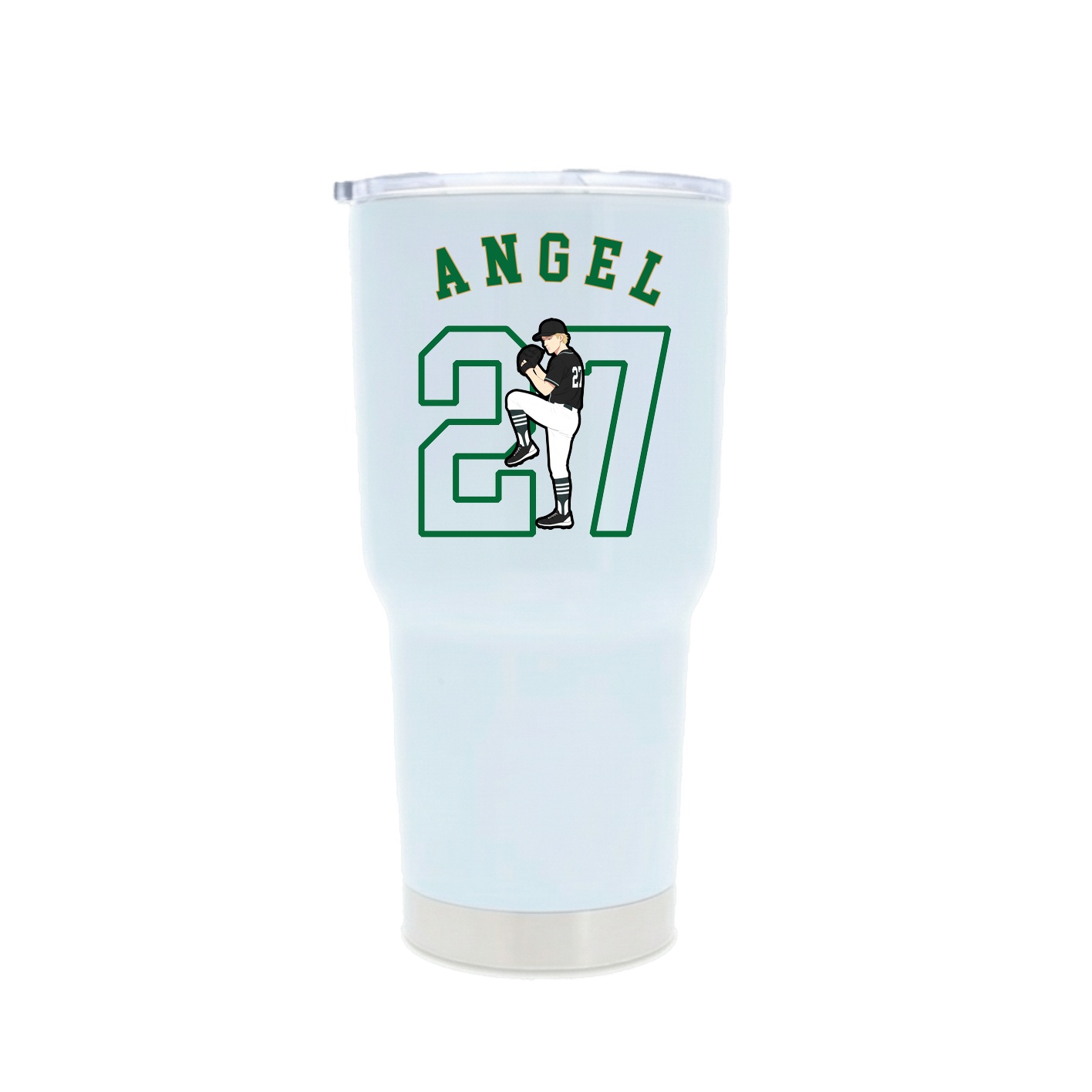 30oz Stainless Steel Tumbler — Shirsey Arch in White