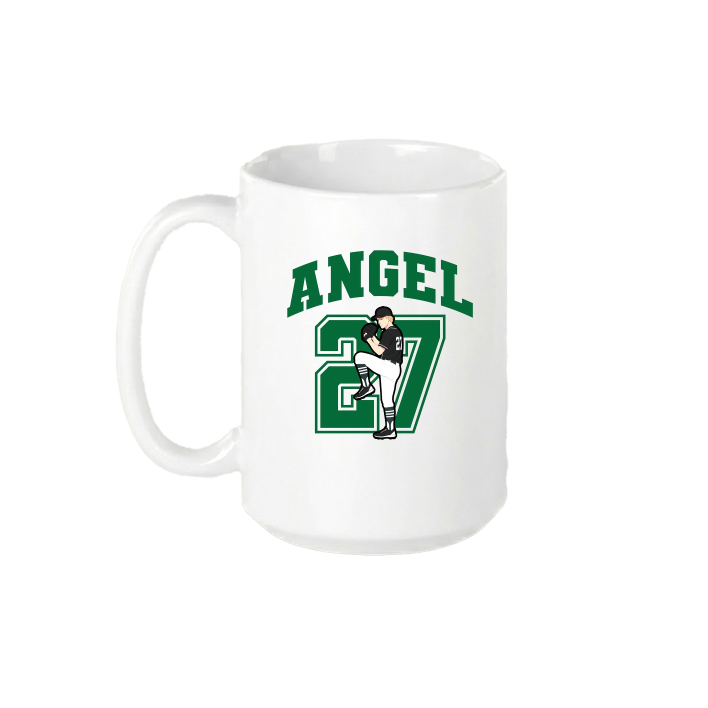15oz Coffee Mug — Number in White