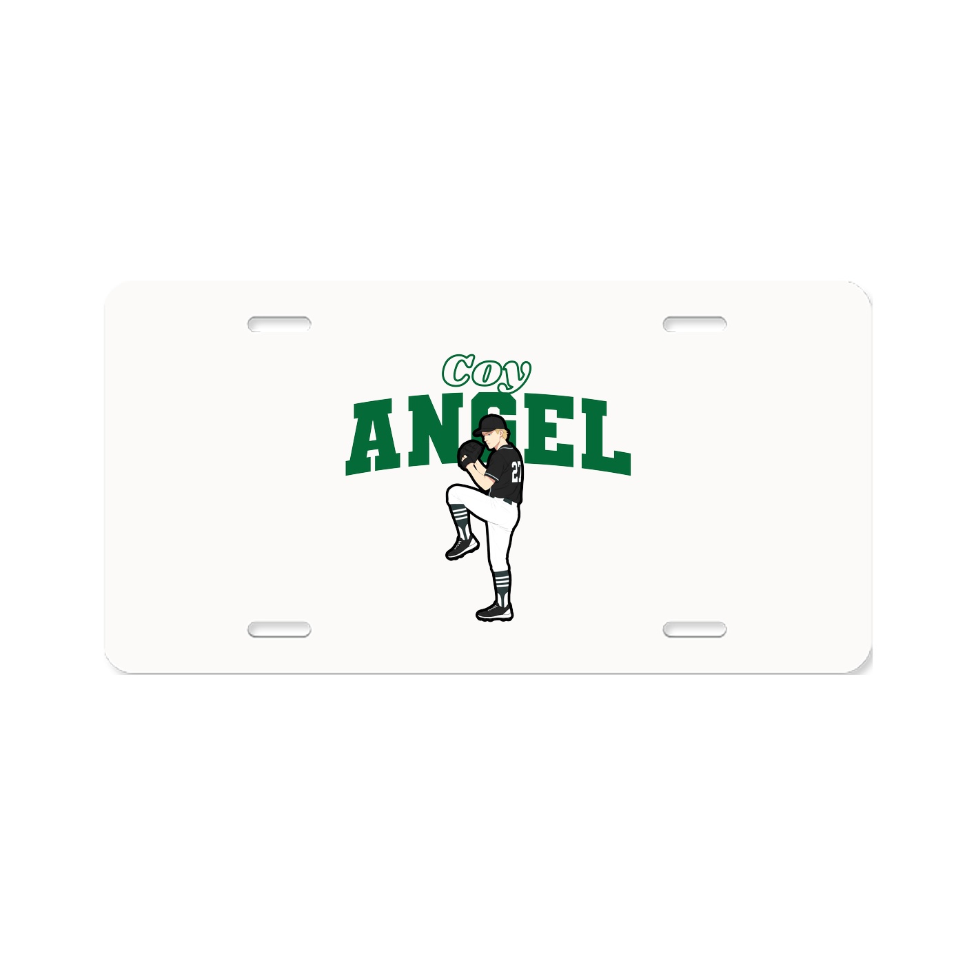 License Plate — Name Arch in Classic