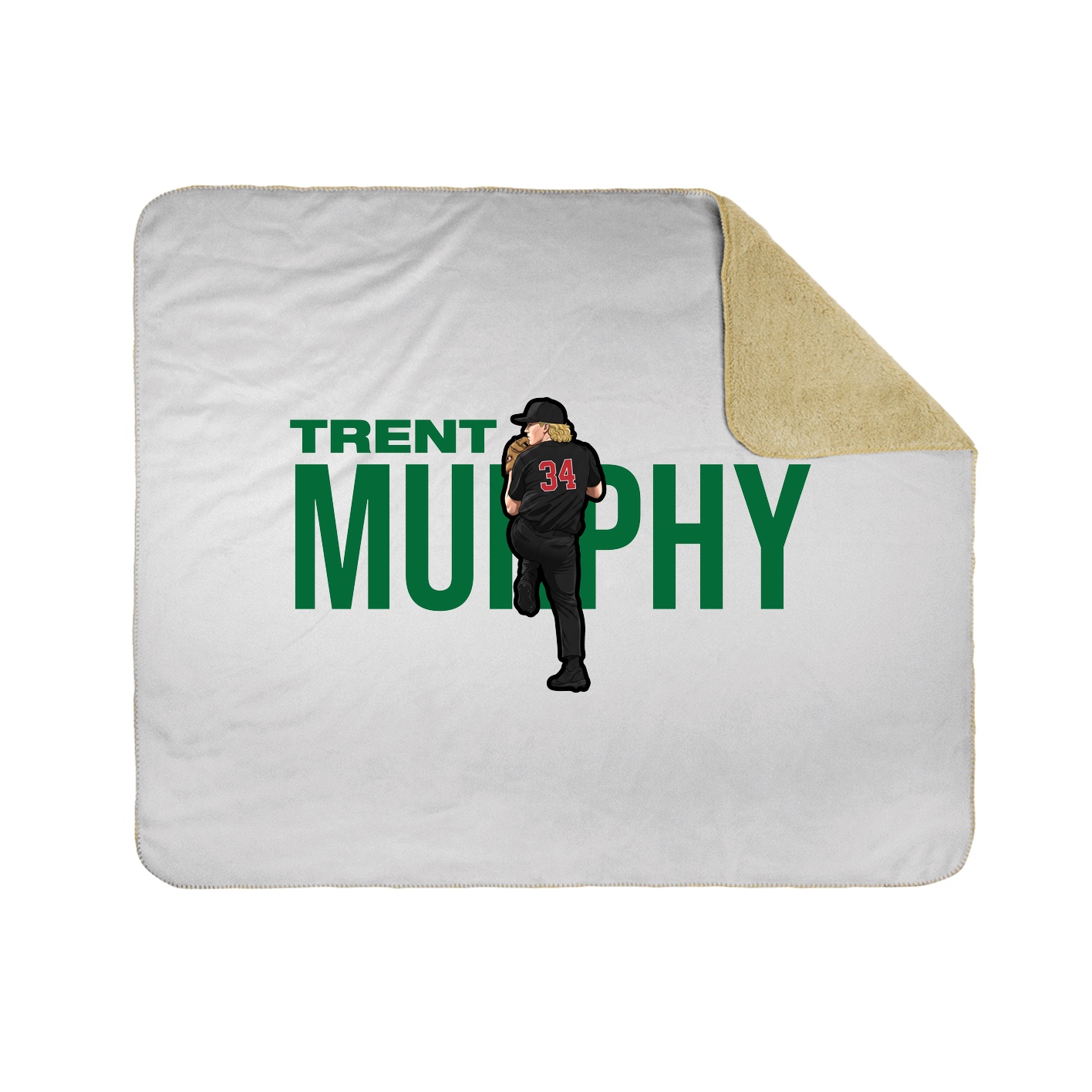 Throw Blanket — Player Name in White