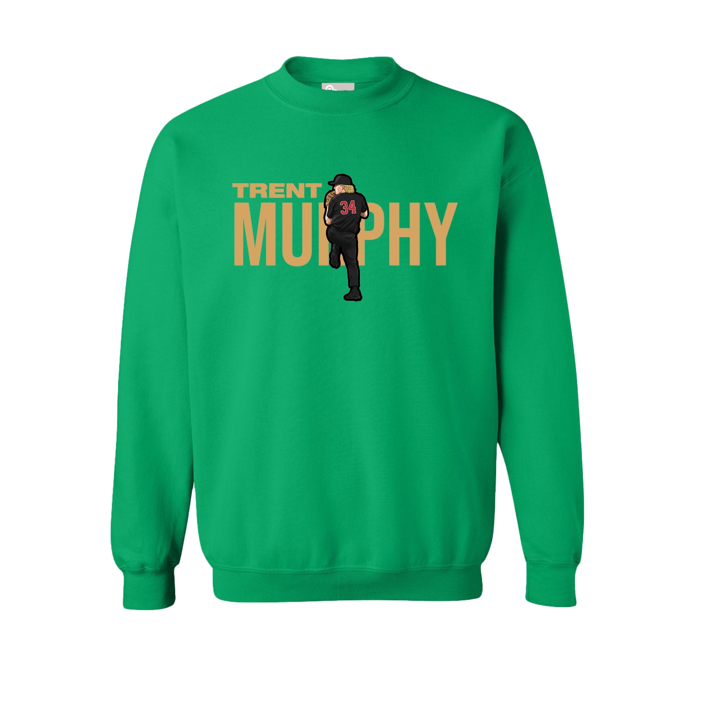 Fleece Crew — Player Name in Green