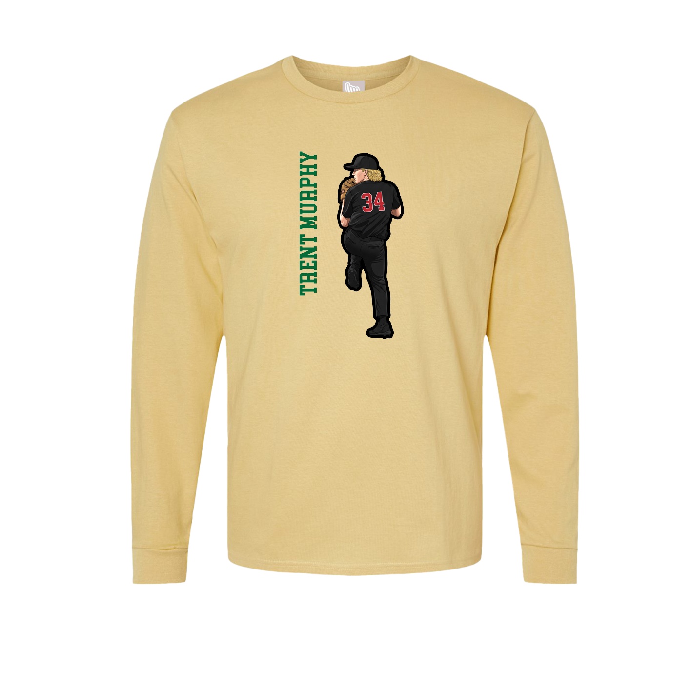 Long Sleeve Tee — Name Vertical in Vegas Gold