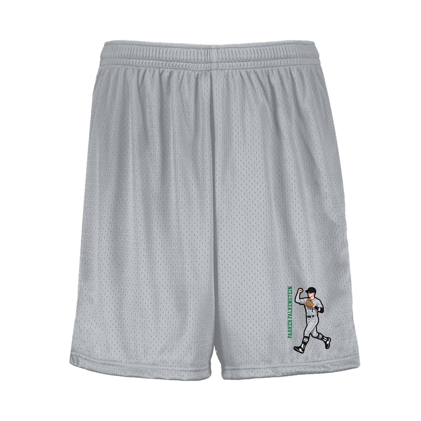 Shorts — Name Vertical in Silver