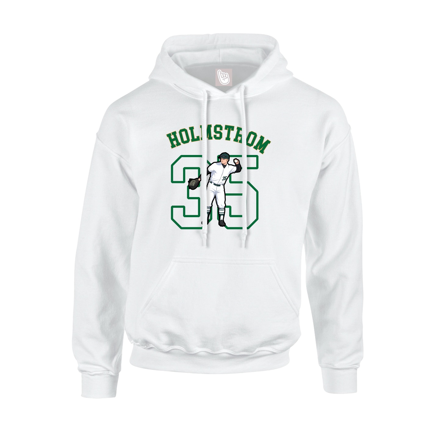 Youth Hoodie — Shirsey Arch in White