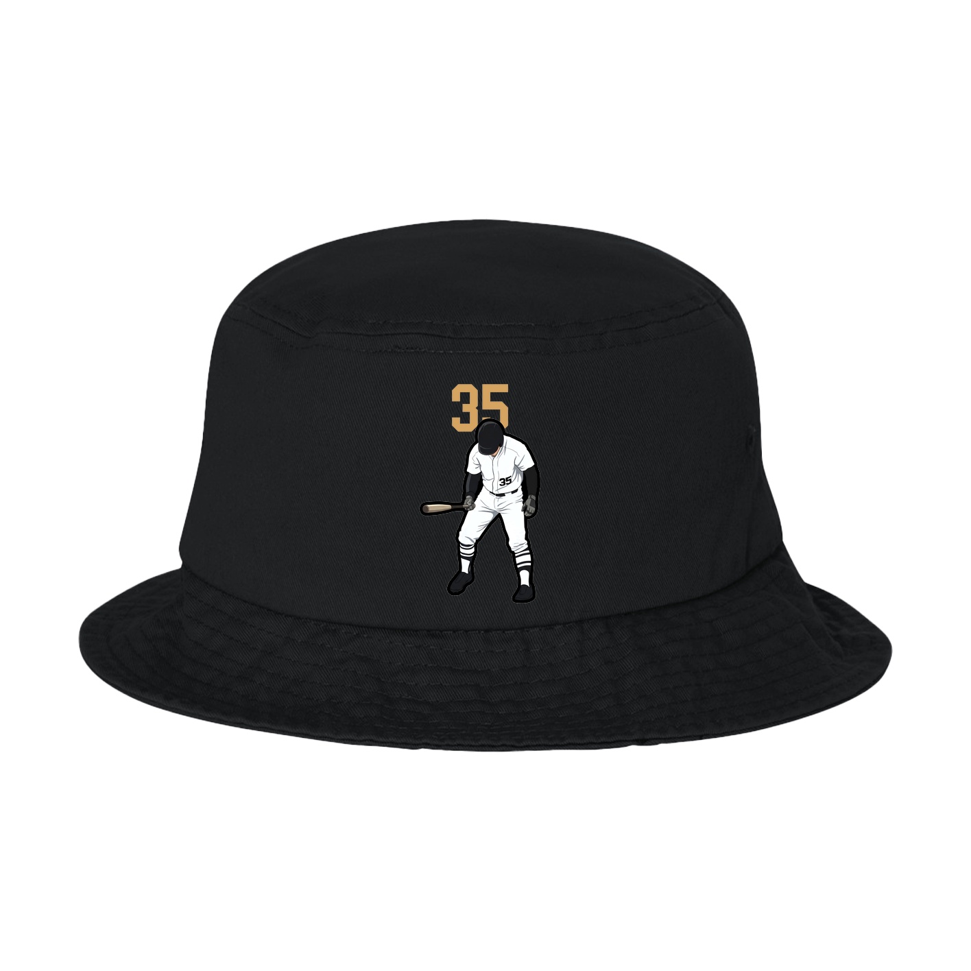 Bucket Cap — Number Top in Black