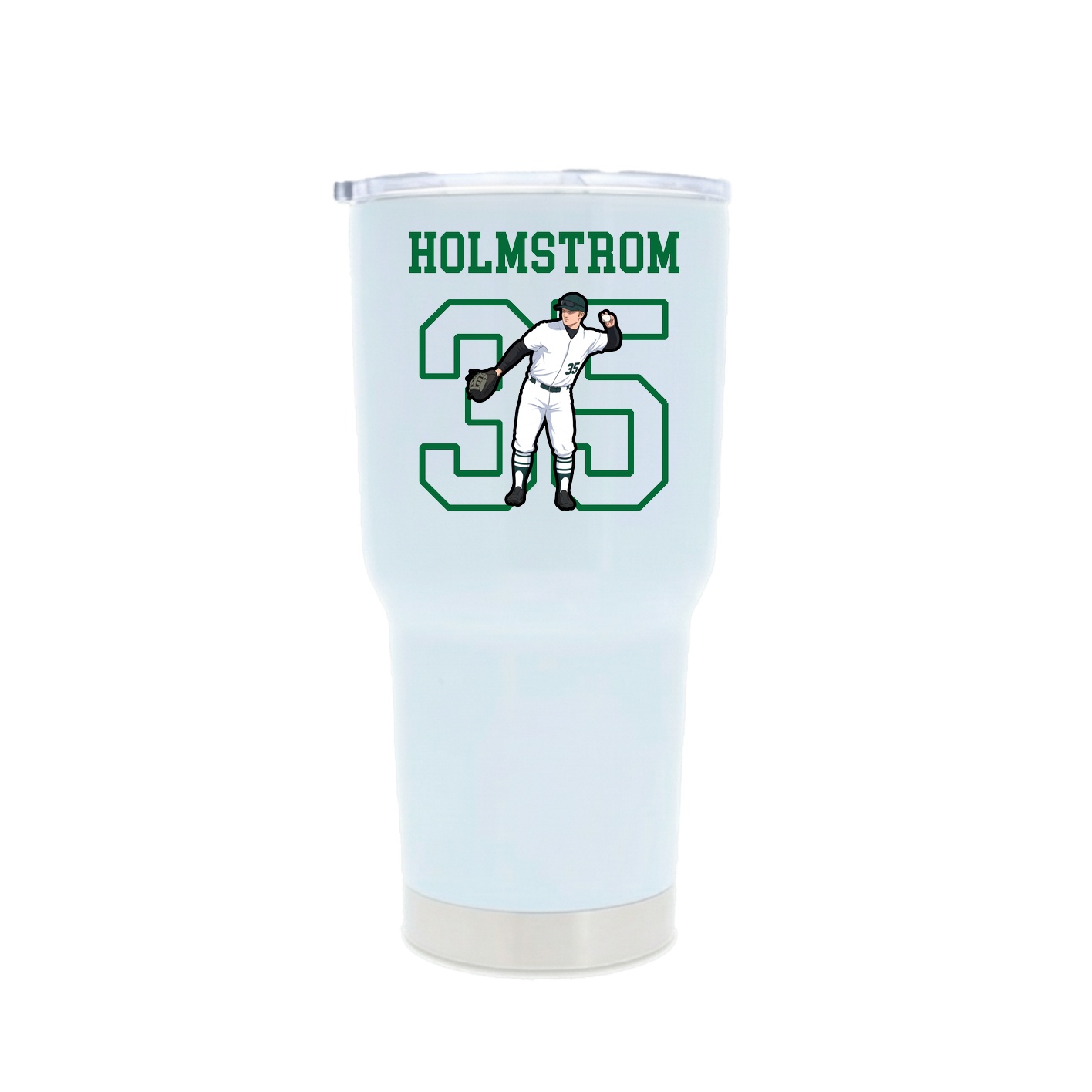 30oz Stainless Steel Tumbler — Shirsey in White
