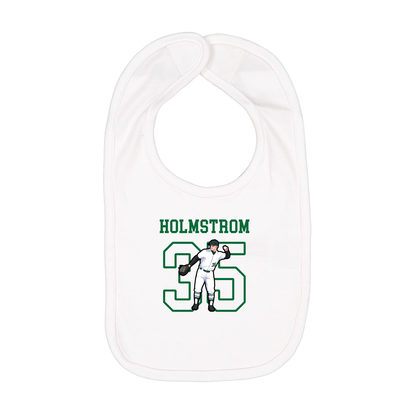 Infant Bib — Shirsey in White