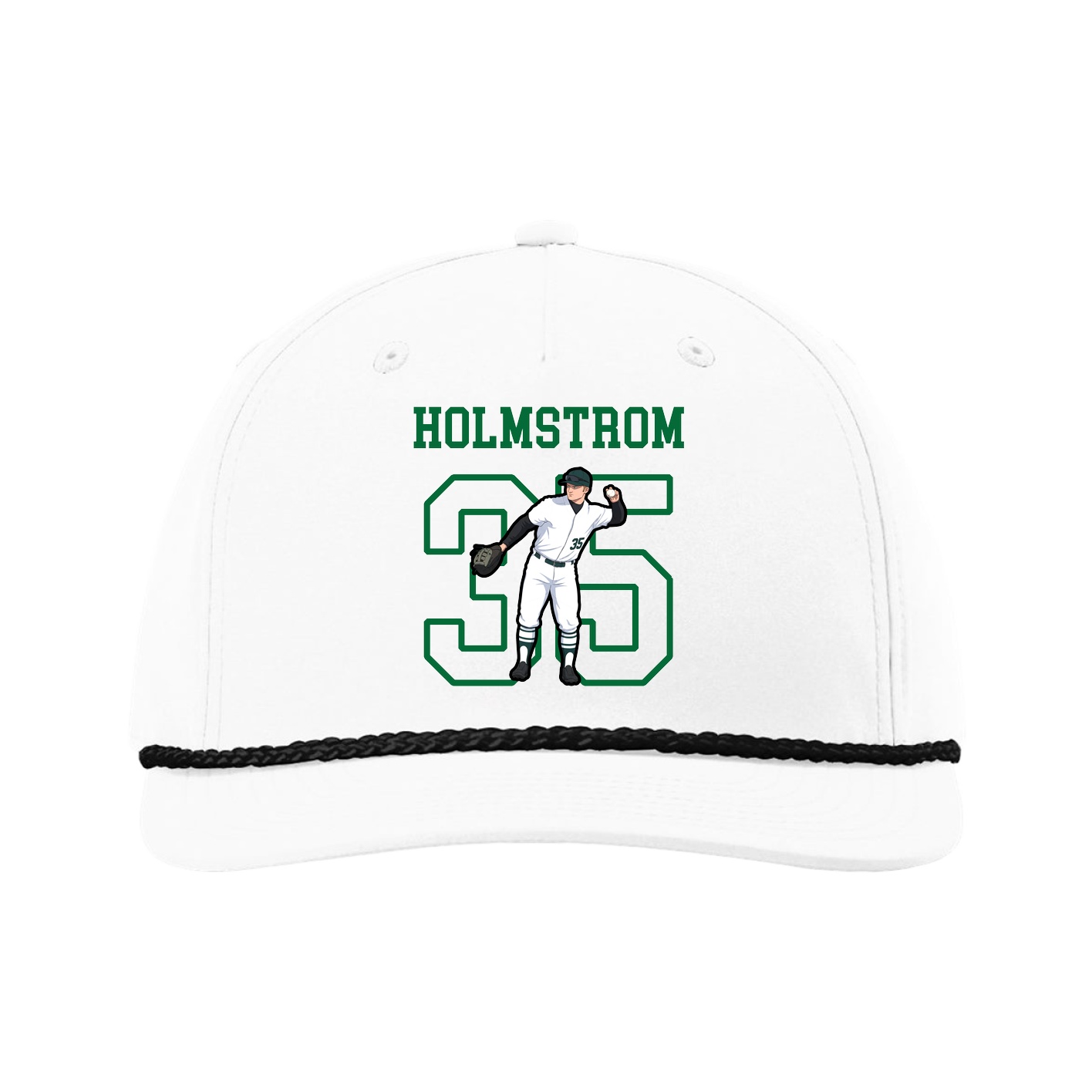 Five-Panel Classic Rope Cap — Shirsey in White