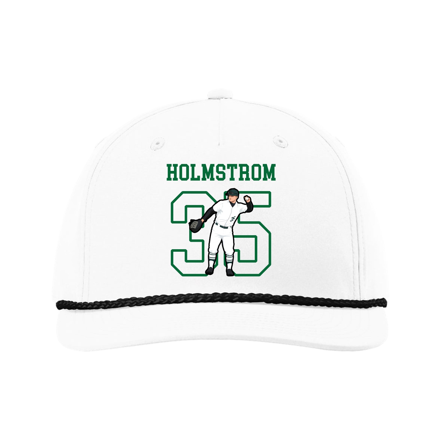 Five-Panel Classic Rope Cap — Shirsey in White