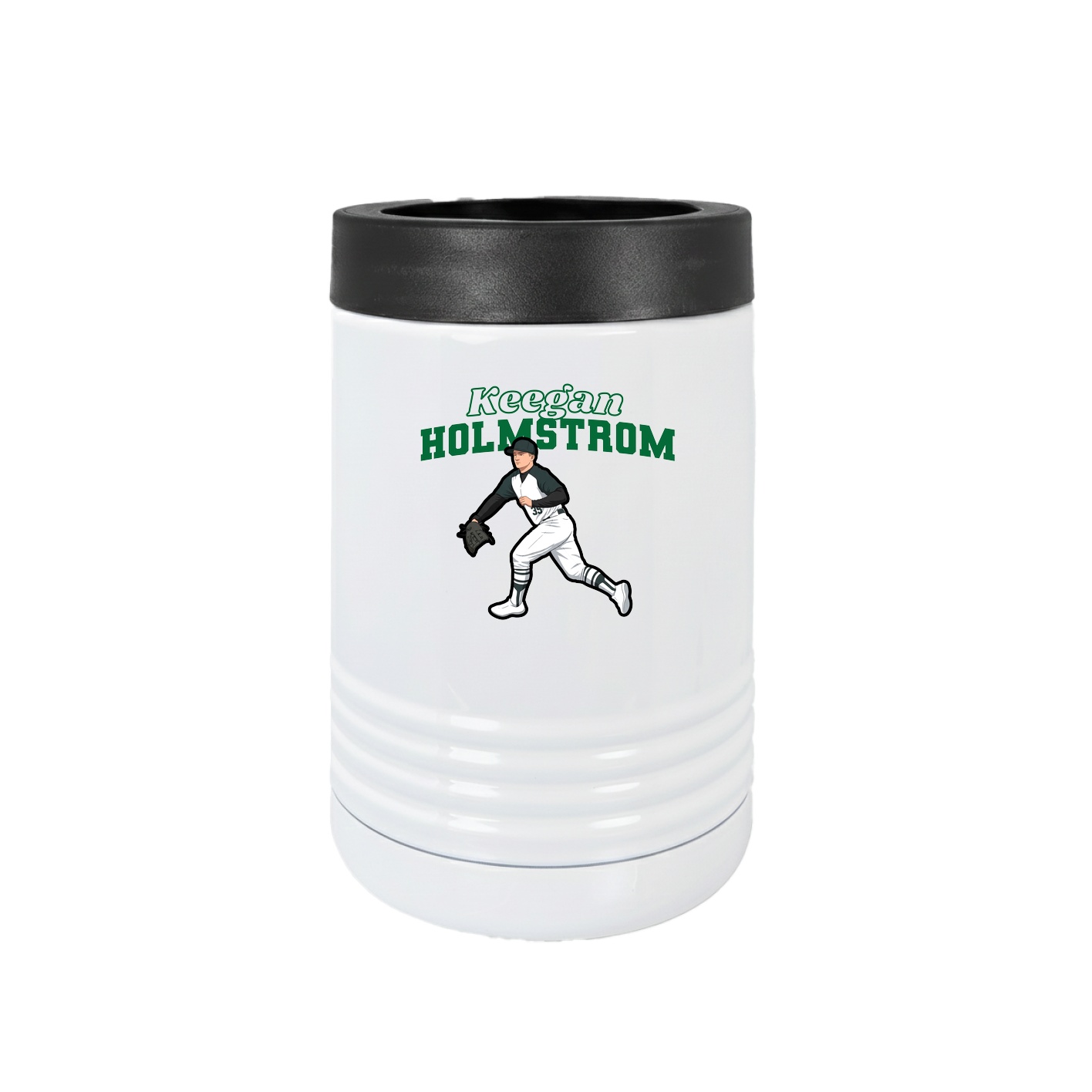 Beverage Holder — Name Arch in White
