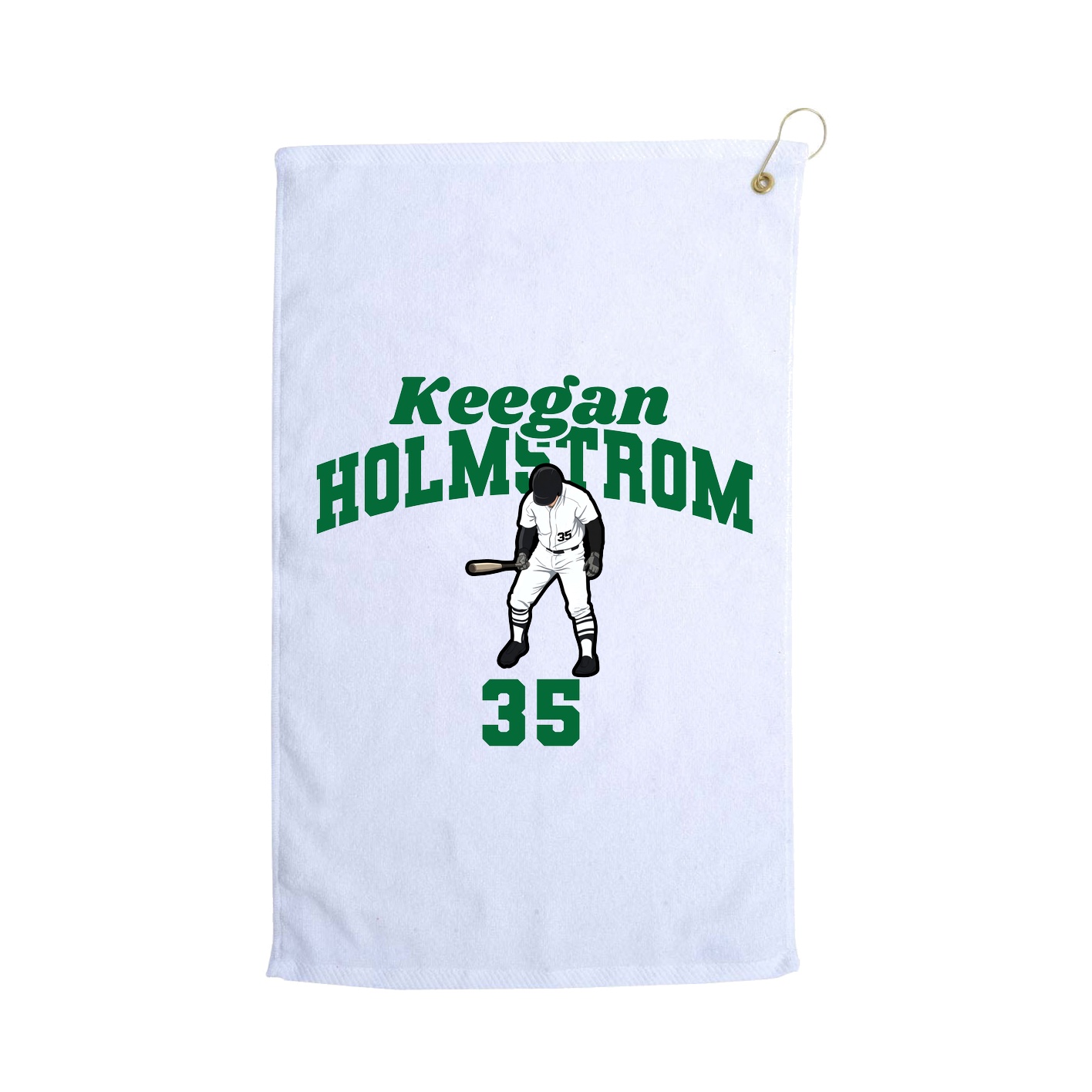 Golf Towel — Signature Arch in White