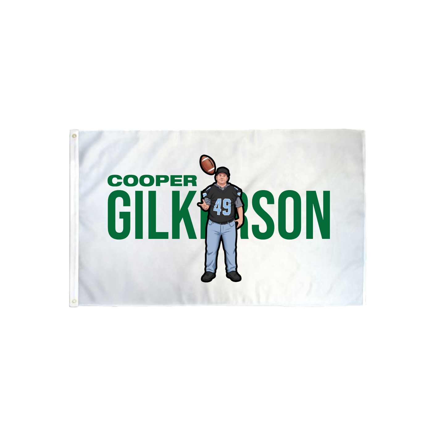 3x5 Flag — Player Name in Classic