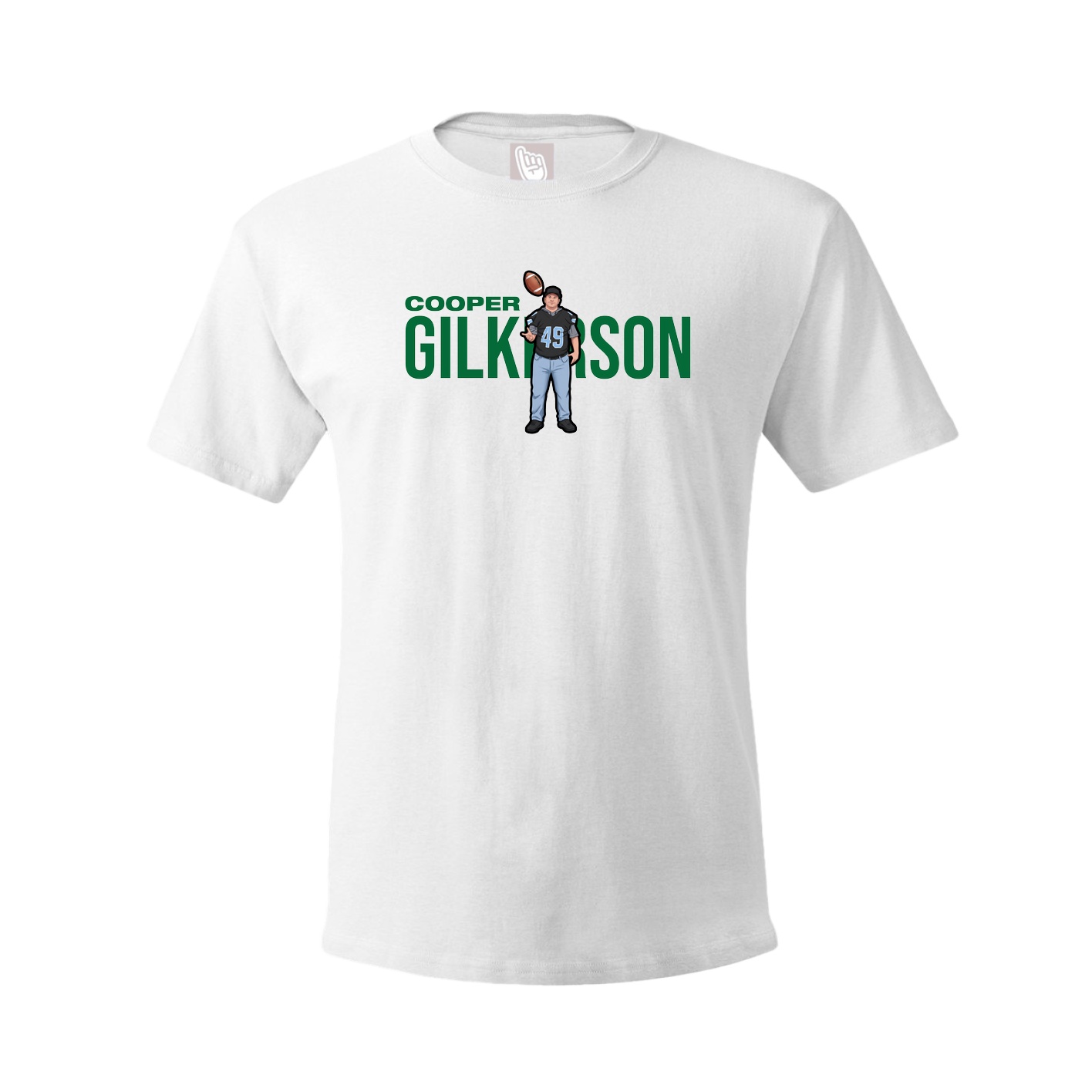 Youth Tee — Player Name in White
