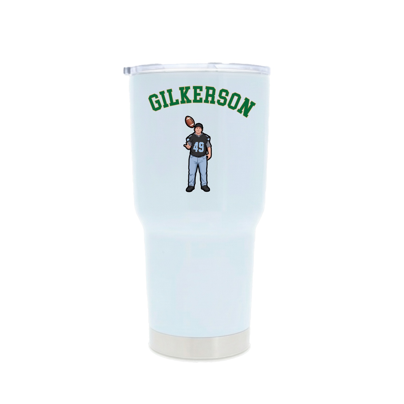 30oz Stainless Steel Tumbler — Shirsey Arch in White