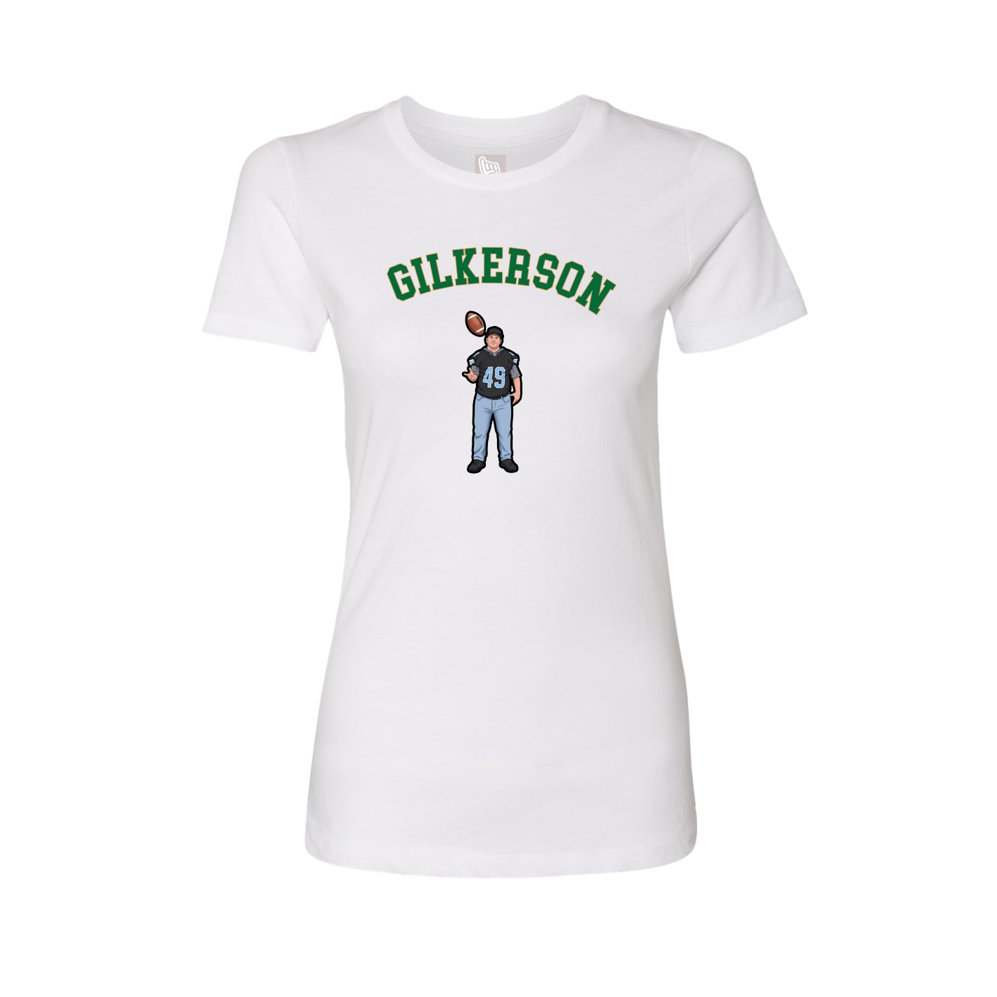 Fitted Women's Tee — Shirsey Arch in White