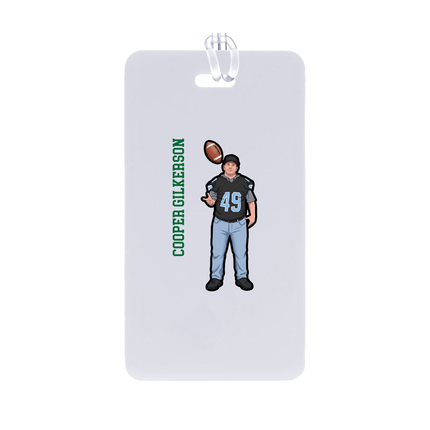 Bag Tag — Name Vertical in Classic