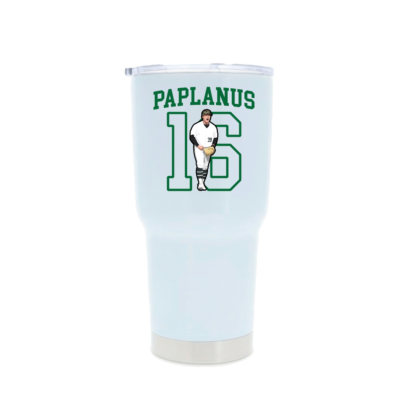 30oz Stainless Steel Tumbler — Shirsey in White