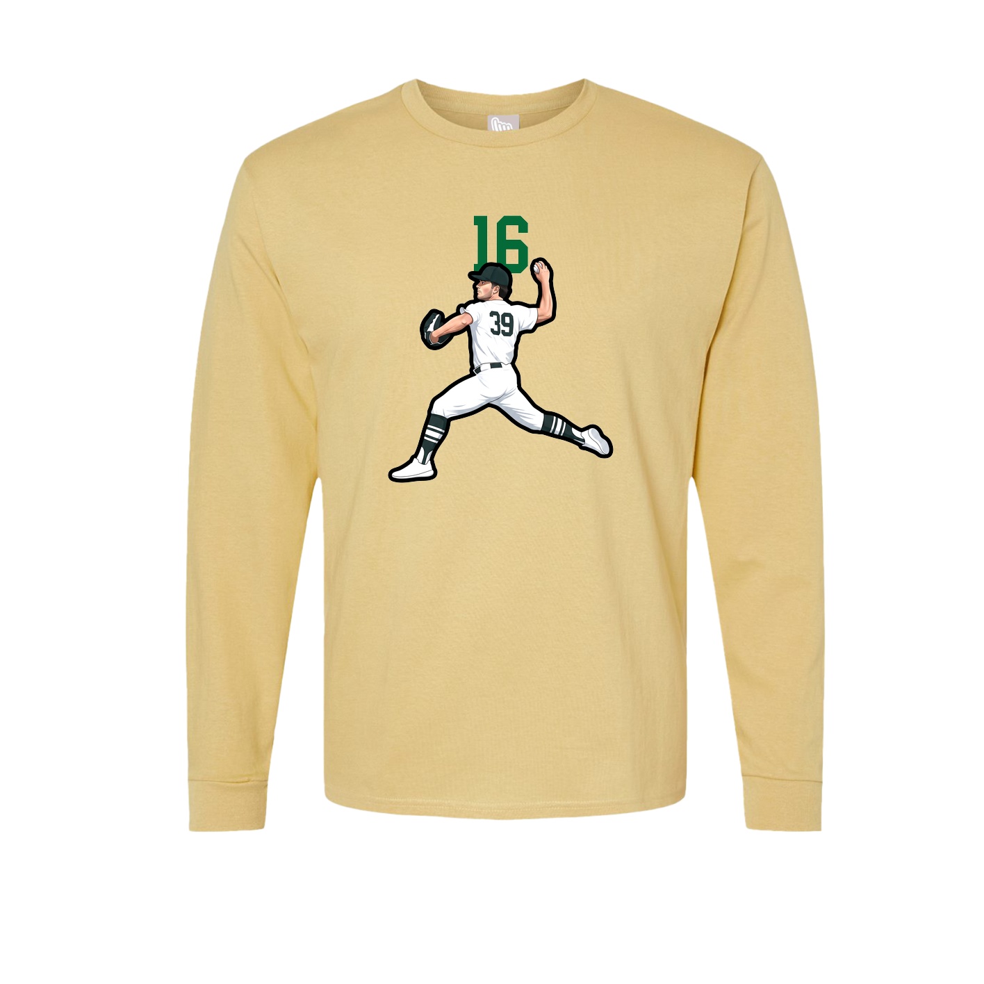 Long Sleeve Tee — Number Top in Vegas Gold