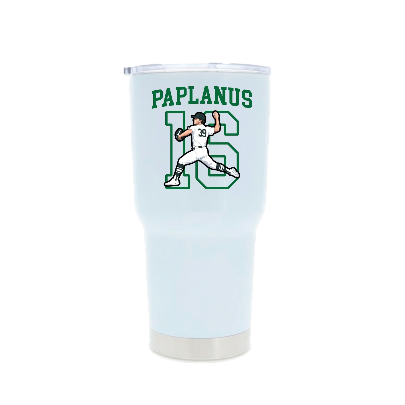 30oz Stainless Steel Tumbler — Shirsey in White