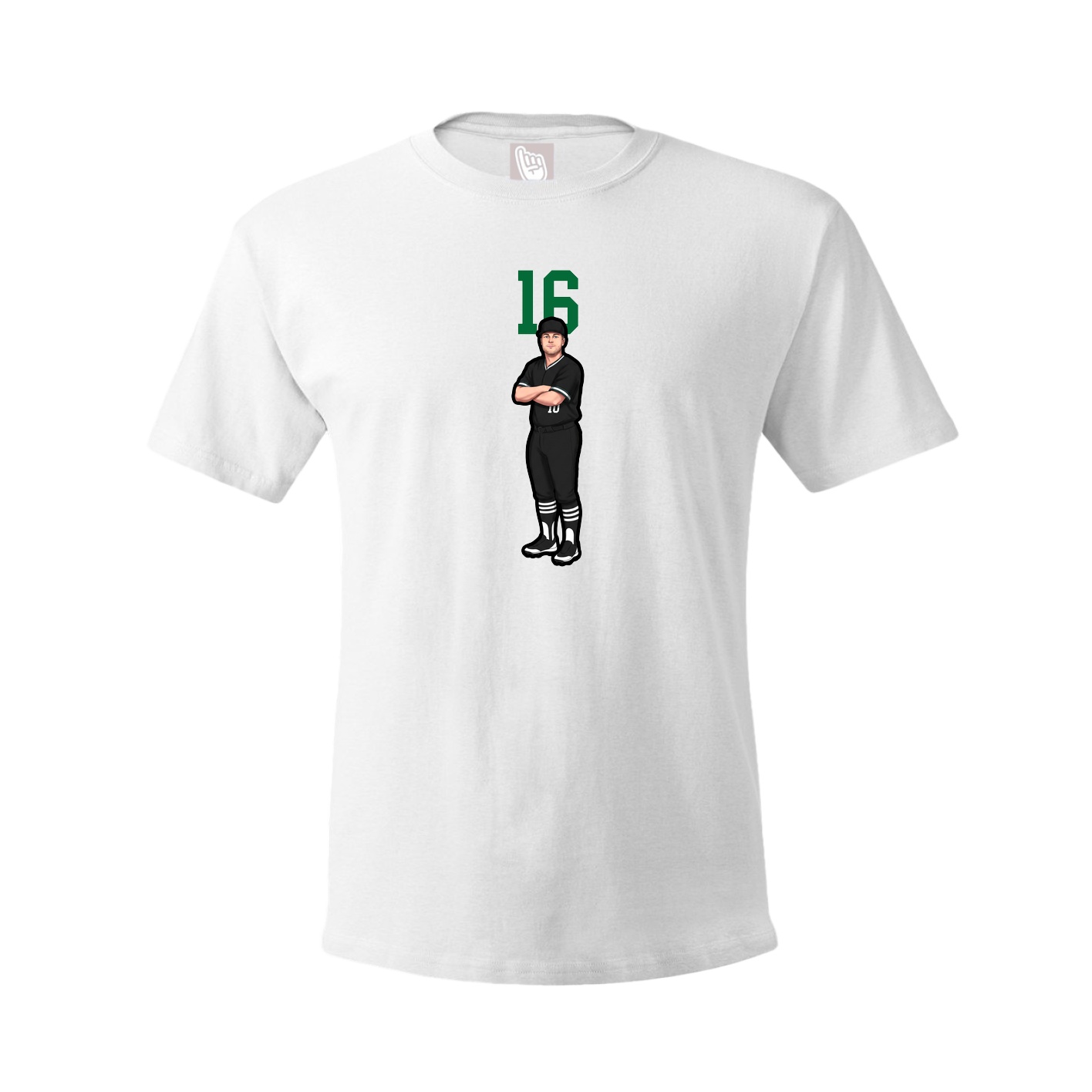 Tee — Number Top in White
