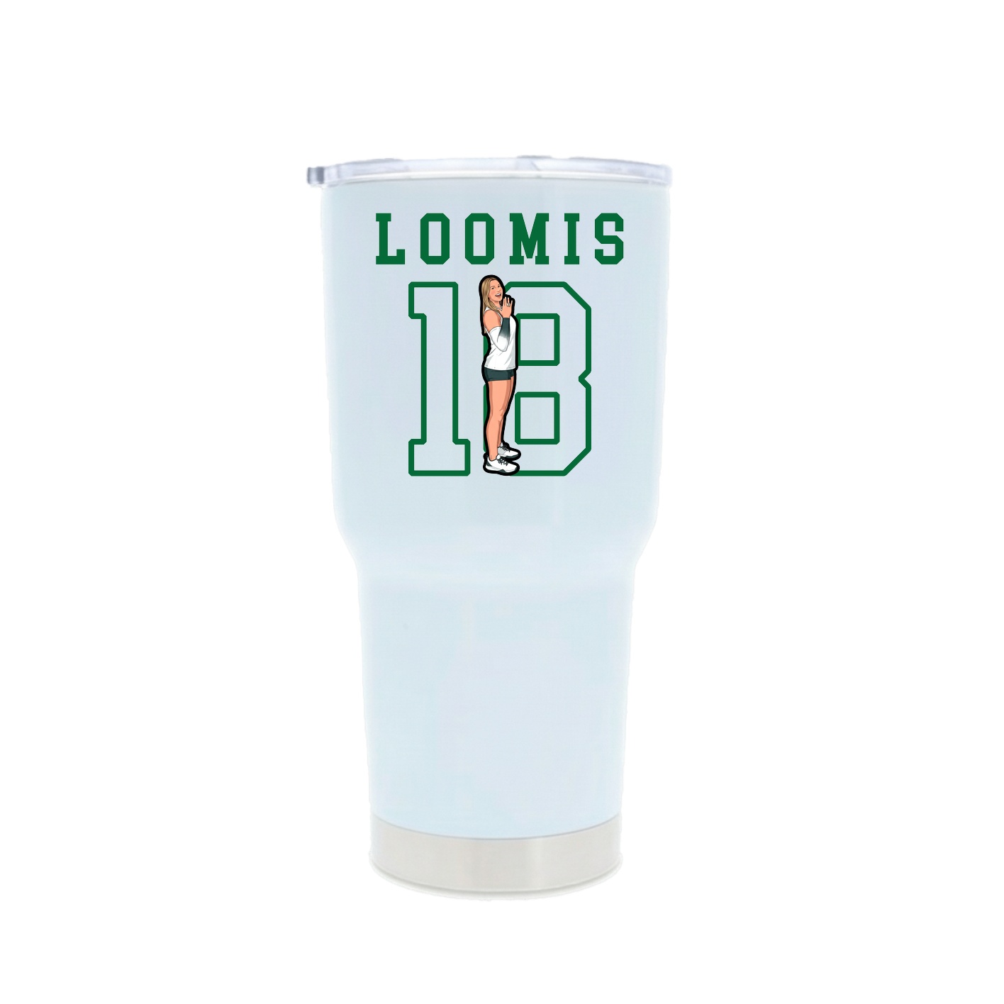 30oz Stainless Steel Tumbler — Shirsey in White