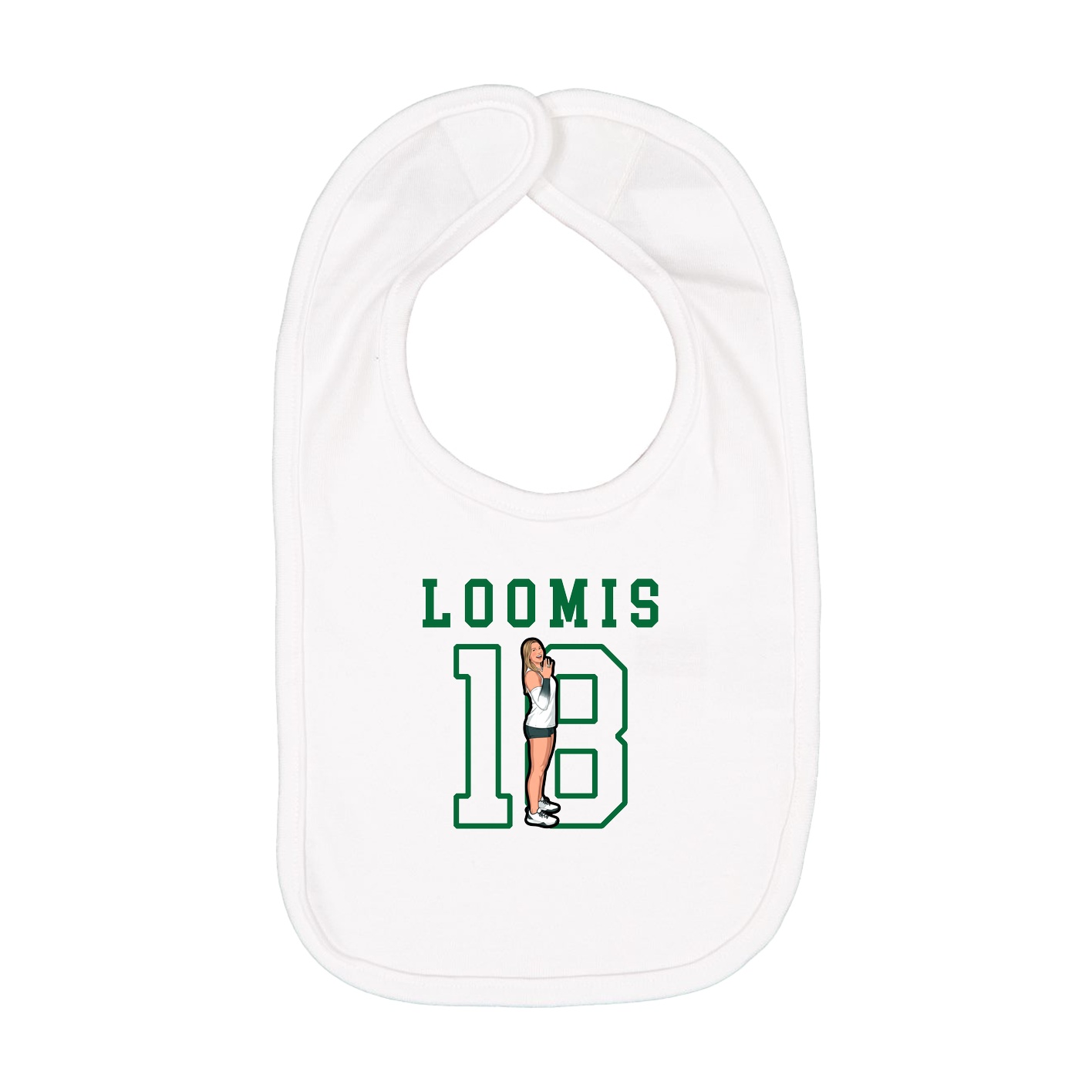Infant Bib — Shirsey in White