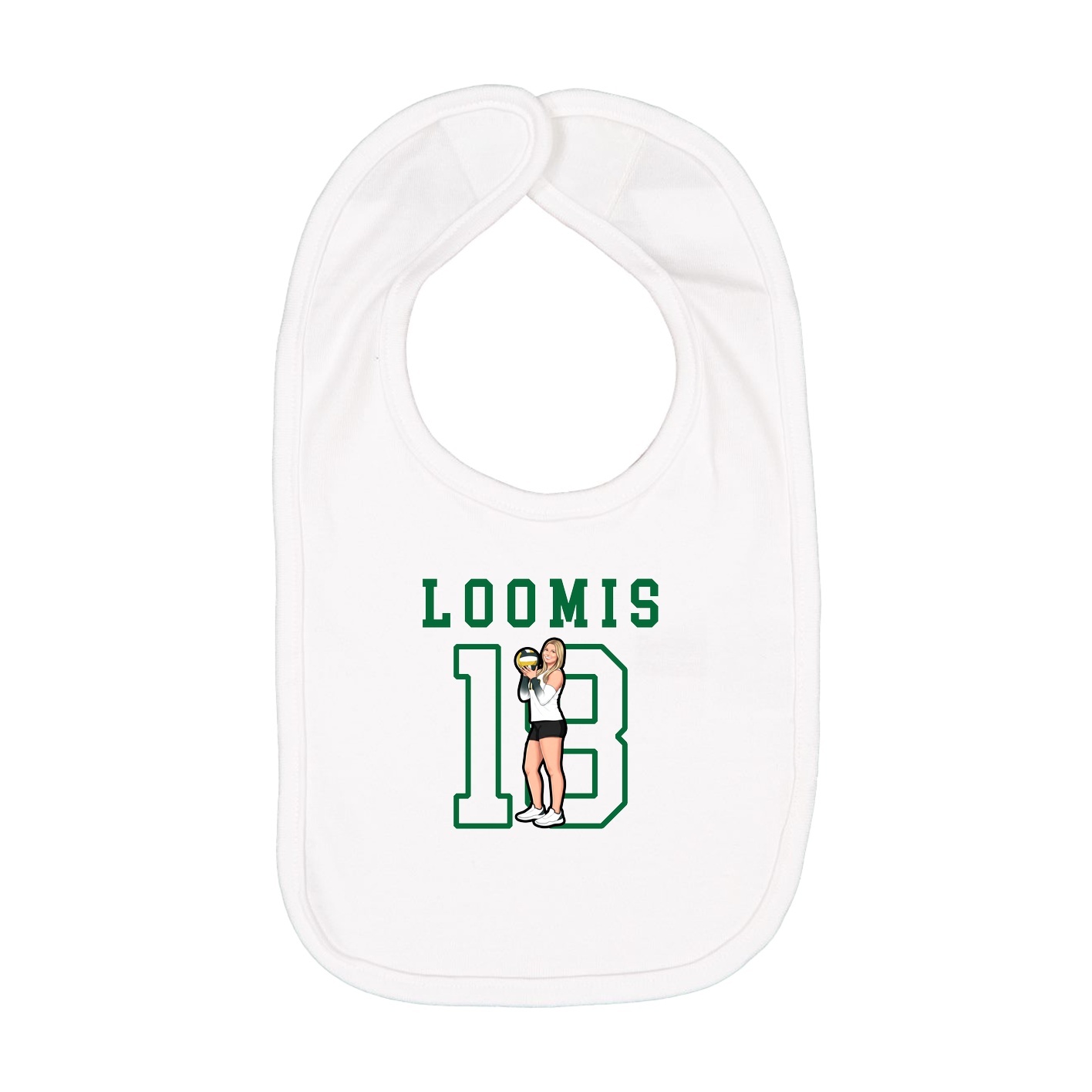 Infant Bib — Shirsey in White
