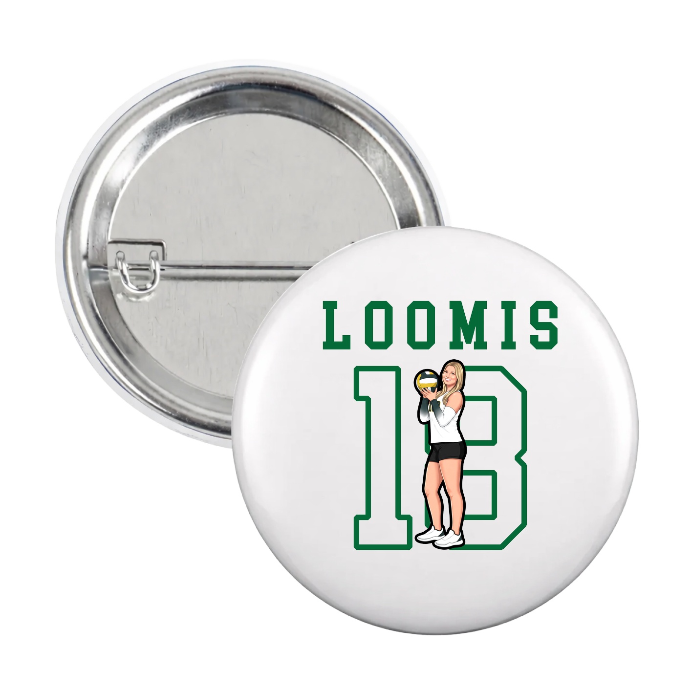 Game Day Button — Shirsey in White