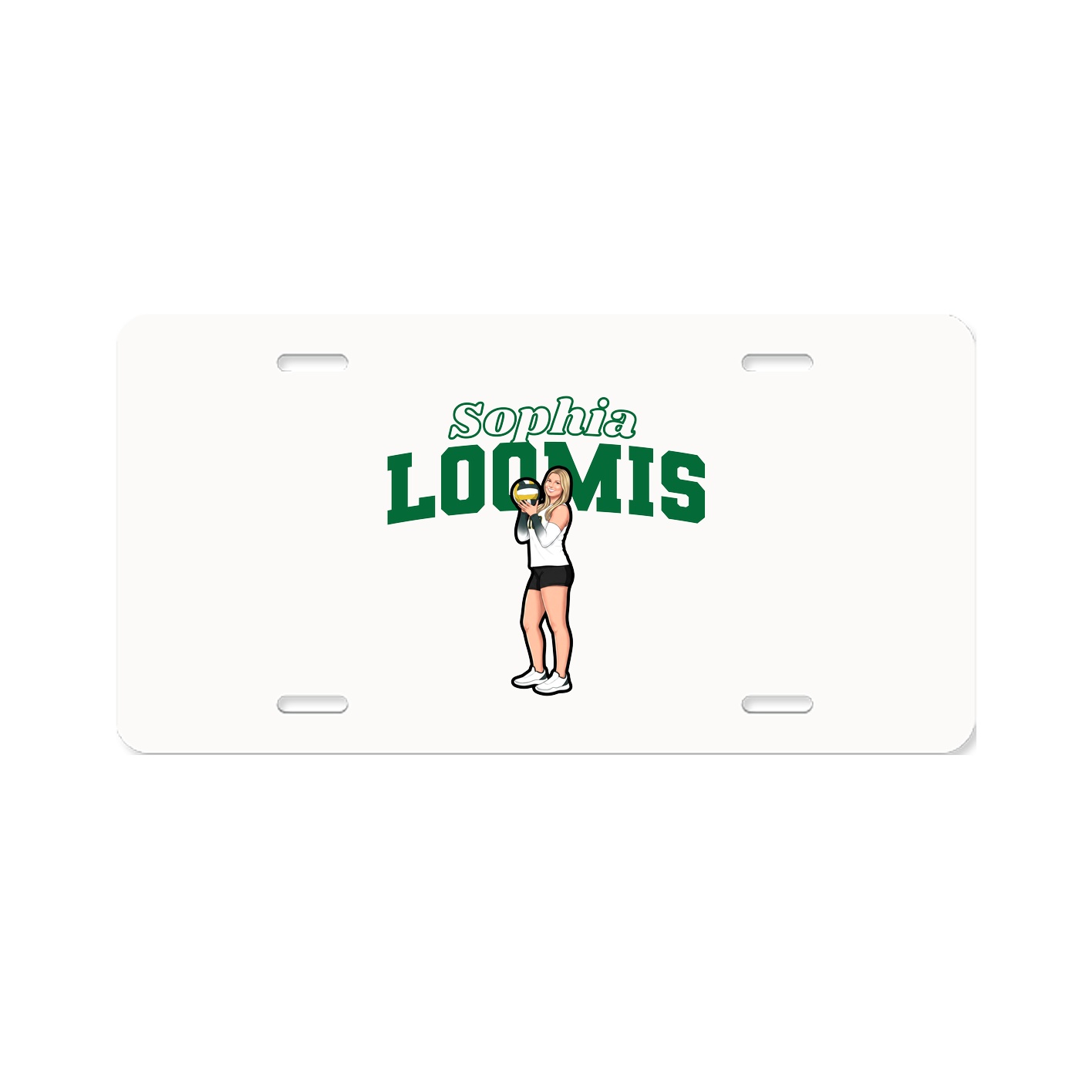 License Plate — Name Arch in Classic