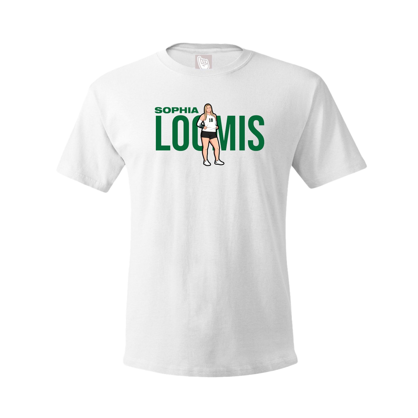 Youth Tee — Player Name in White