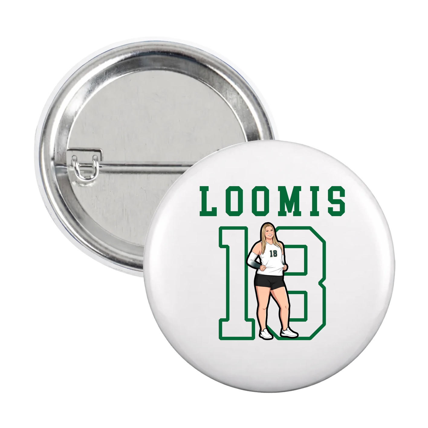 Game Day Button — Shirsey in White