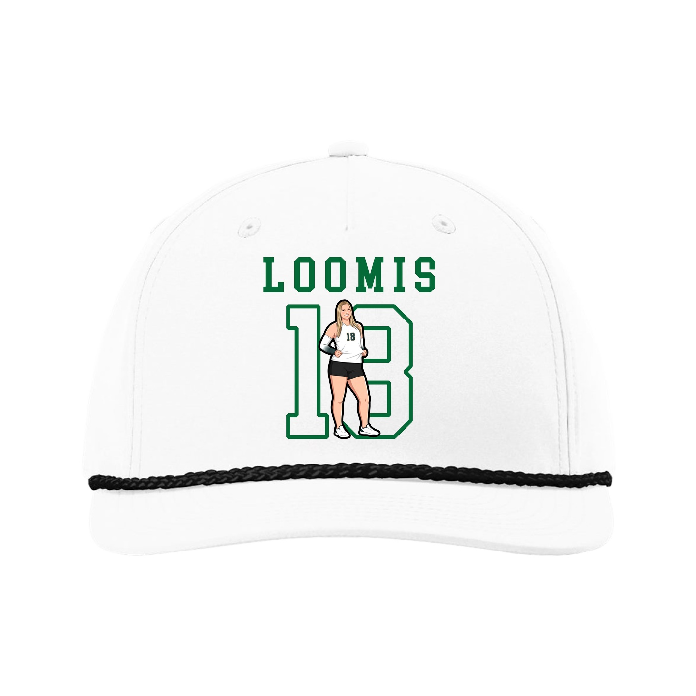 Five-Panel Classic Rope Cap — Shirsey in White