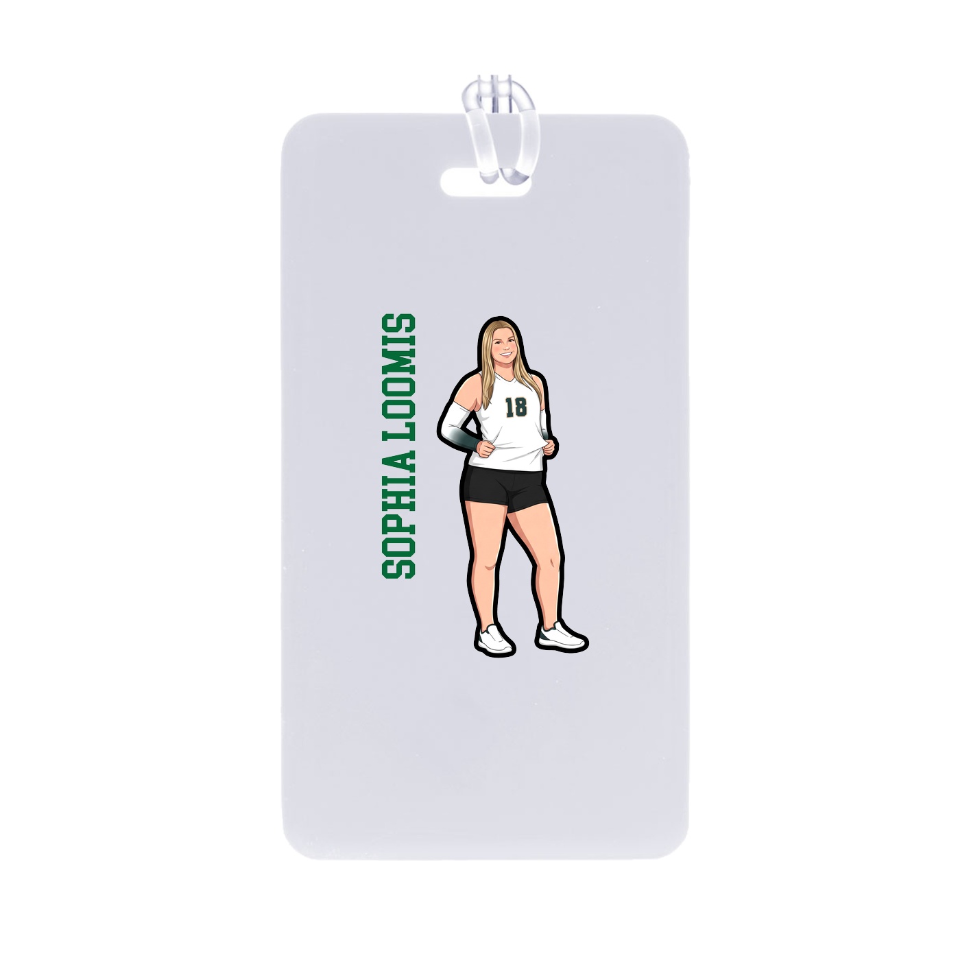 Bag Tag — Name Vertical in Classic