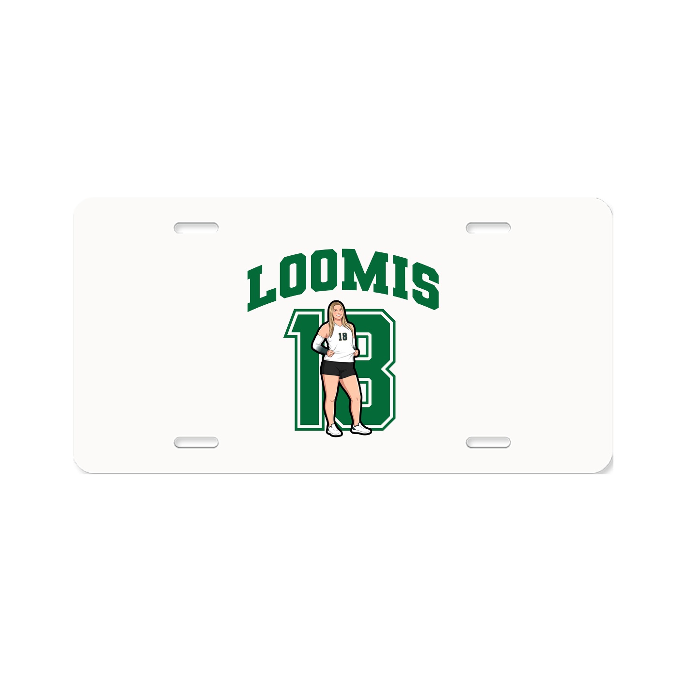 License Plate — Number in Classic