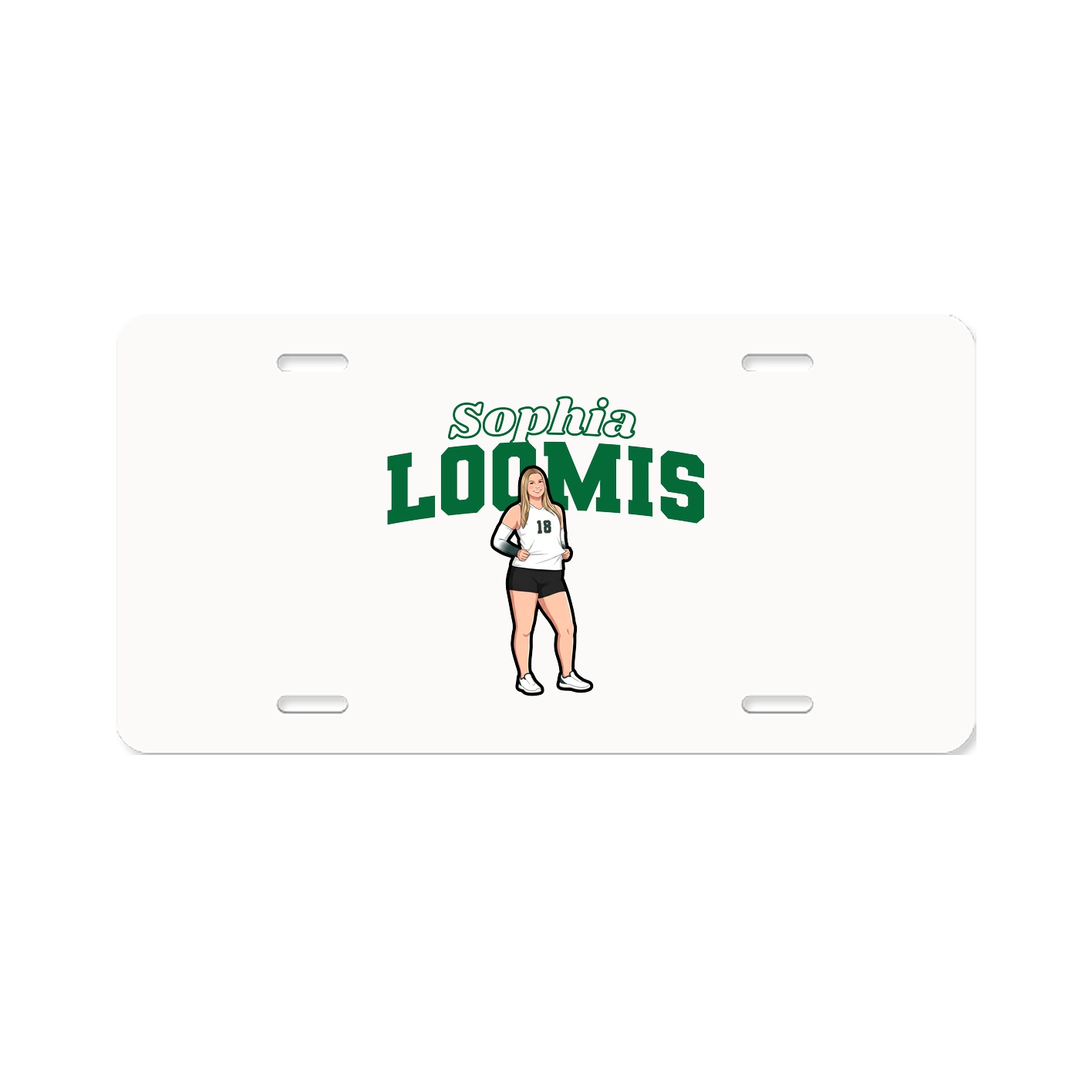 License Plate — Name Arch in Classic