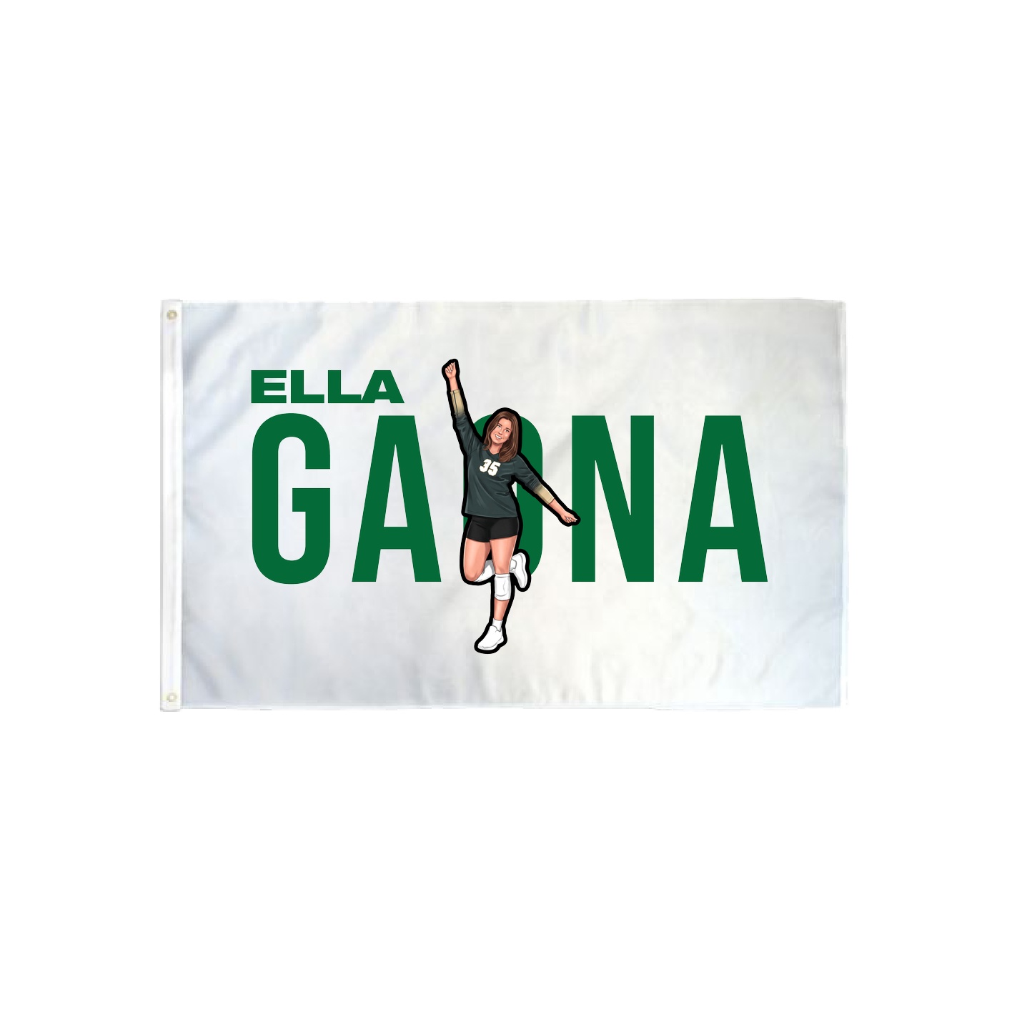 3x5 Flag — Player Name in Classic