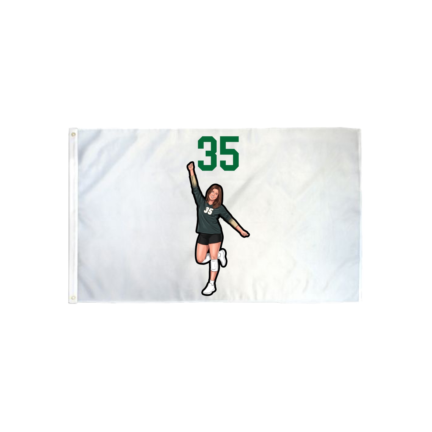 3x5 Flag — Number Top in Classic