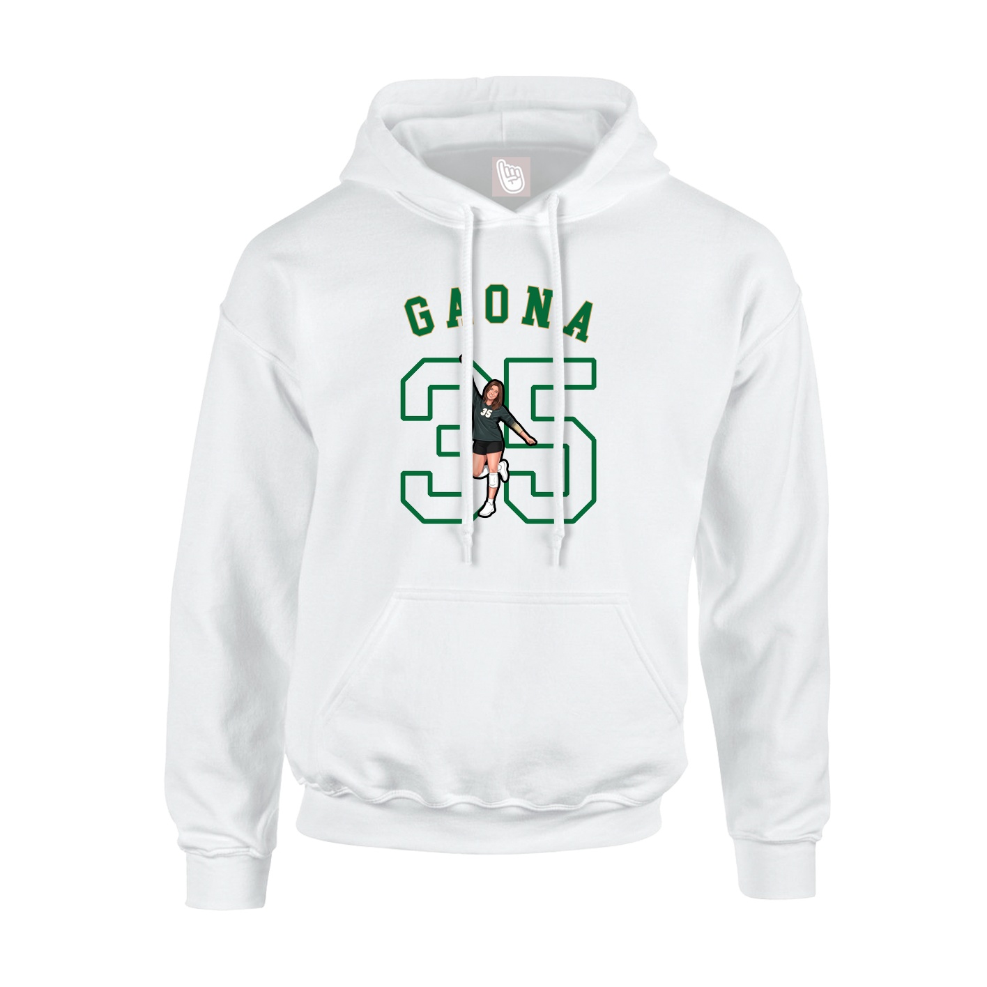 Hoodie — Shirsey Arch in White