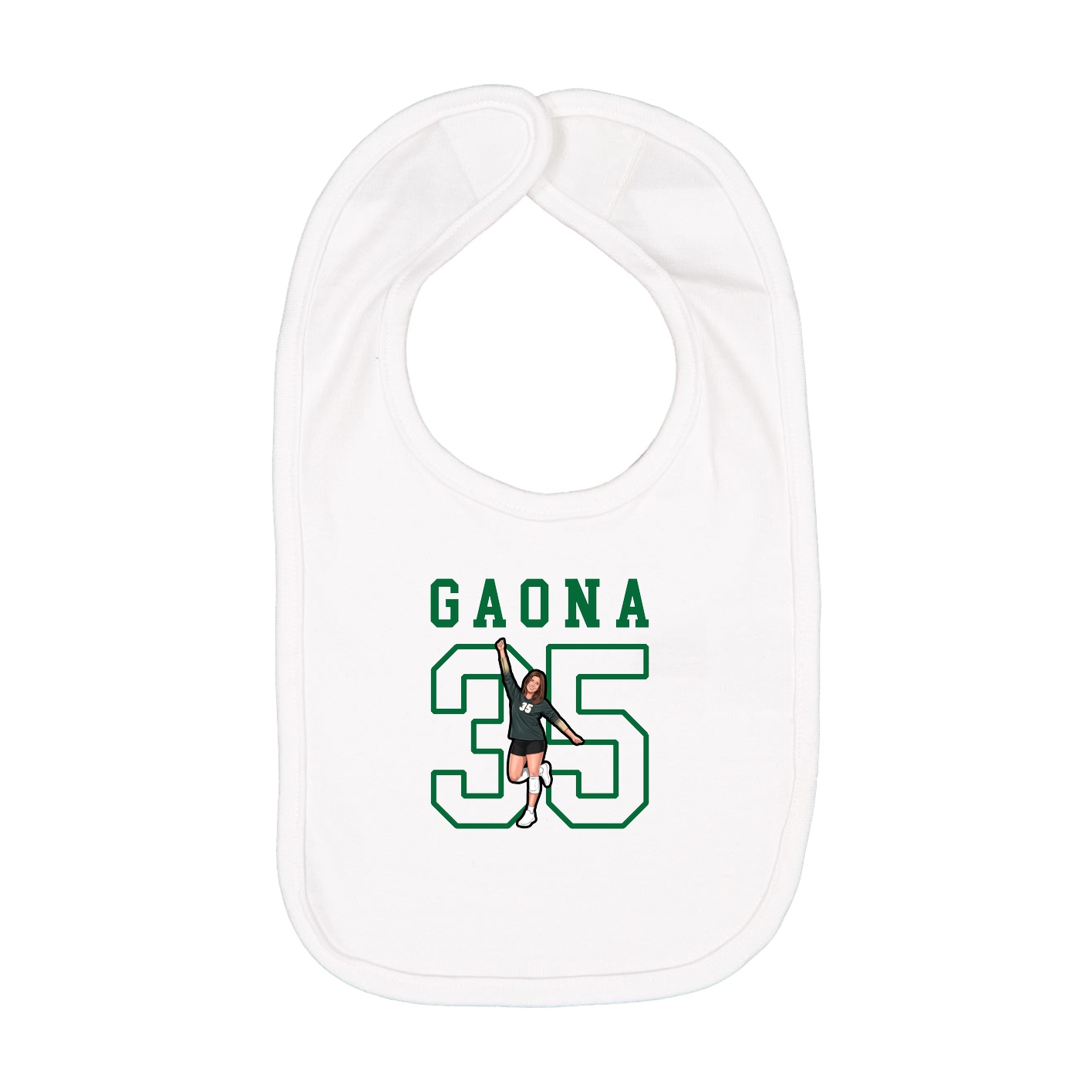 Infant Bib — Shirsey in White