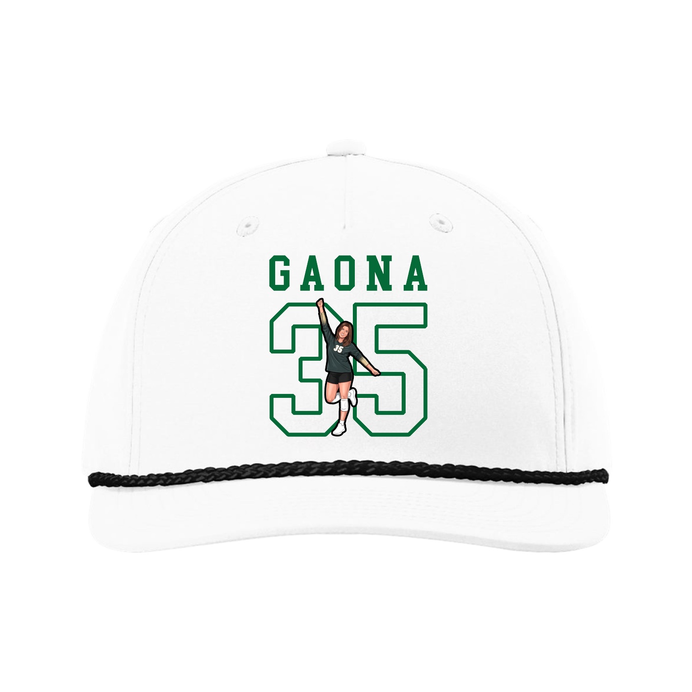 Five-Panel Classic Rope Cap — Shirsey in White