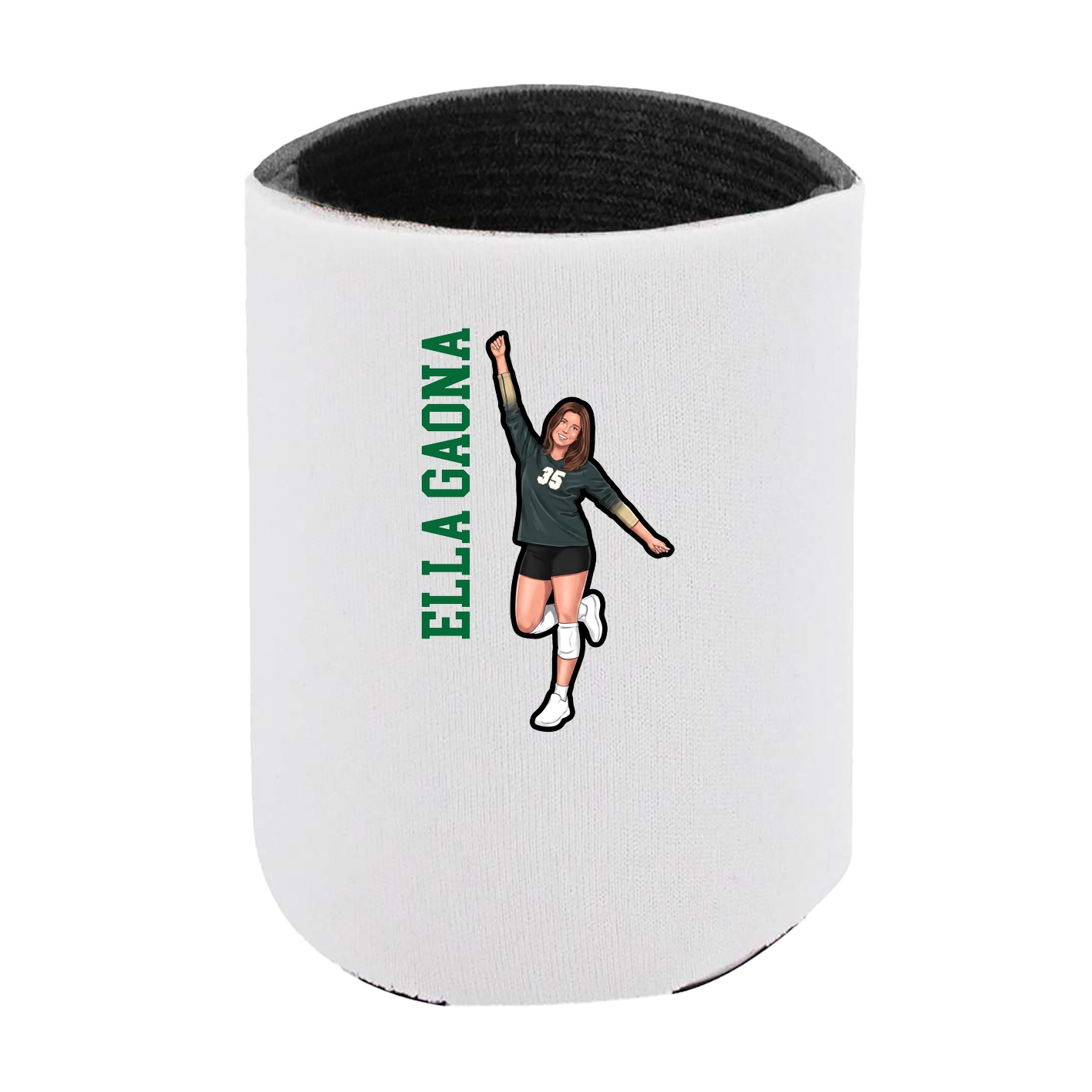 Can Holder — Name Vertical in White