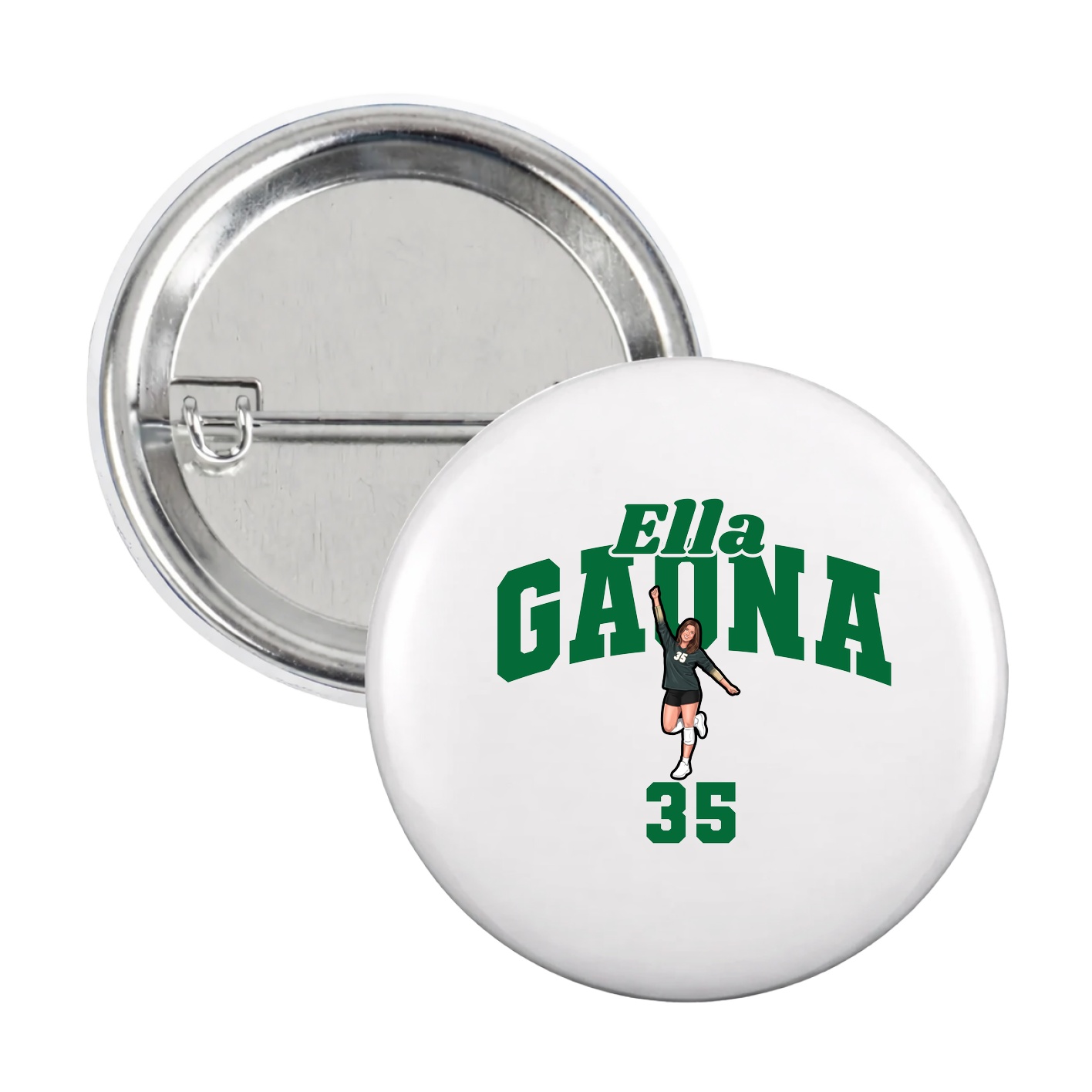 Game Day Button — Signature Arch in White