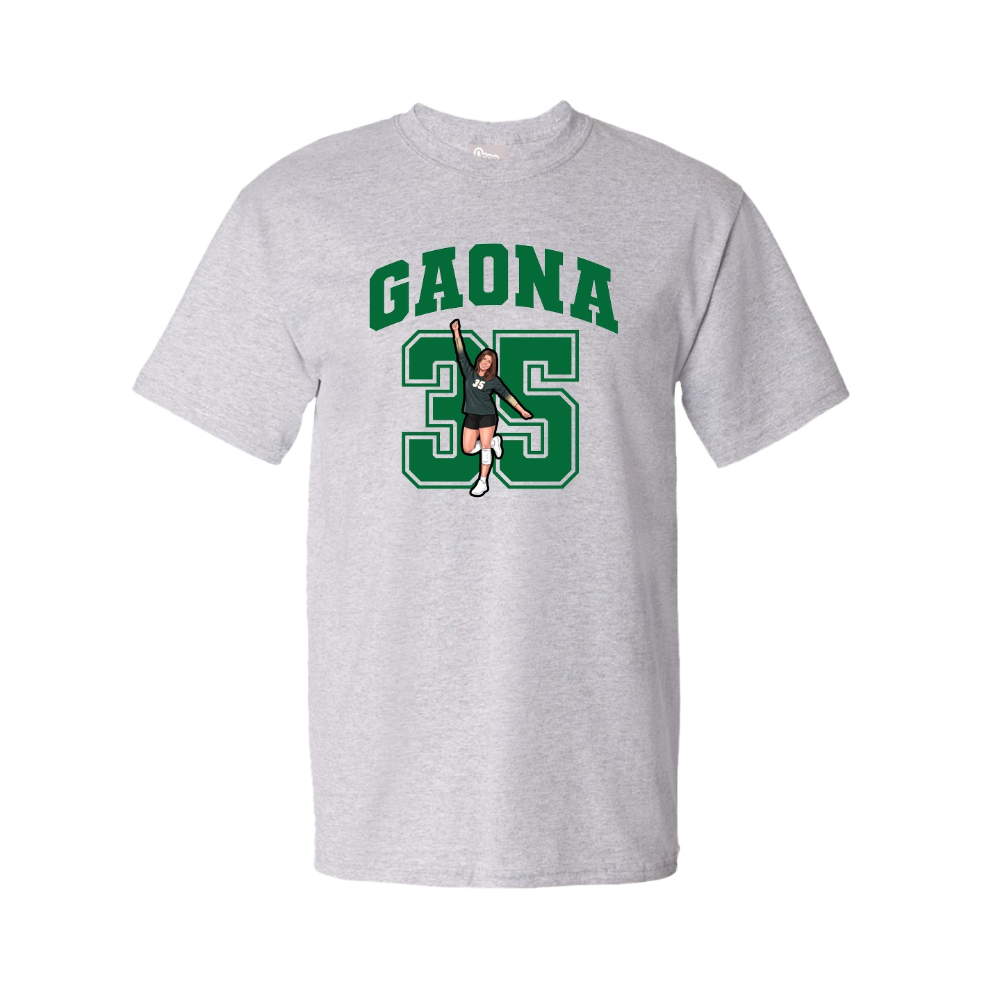 Youth Tee — Number in Grey