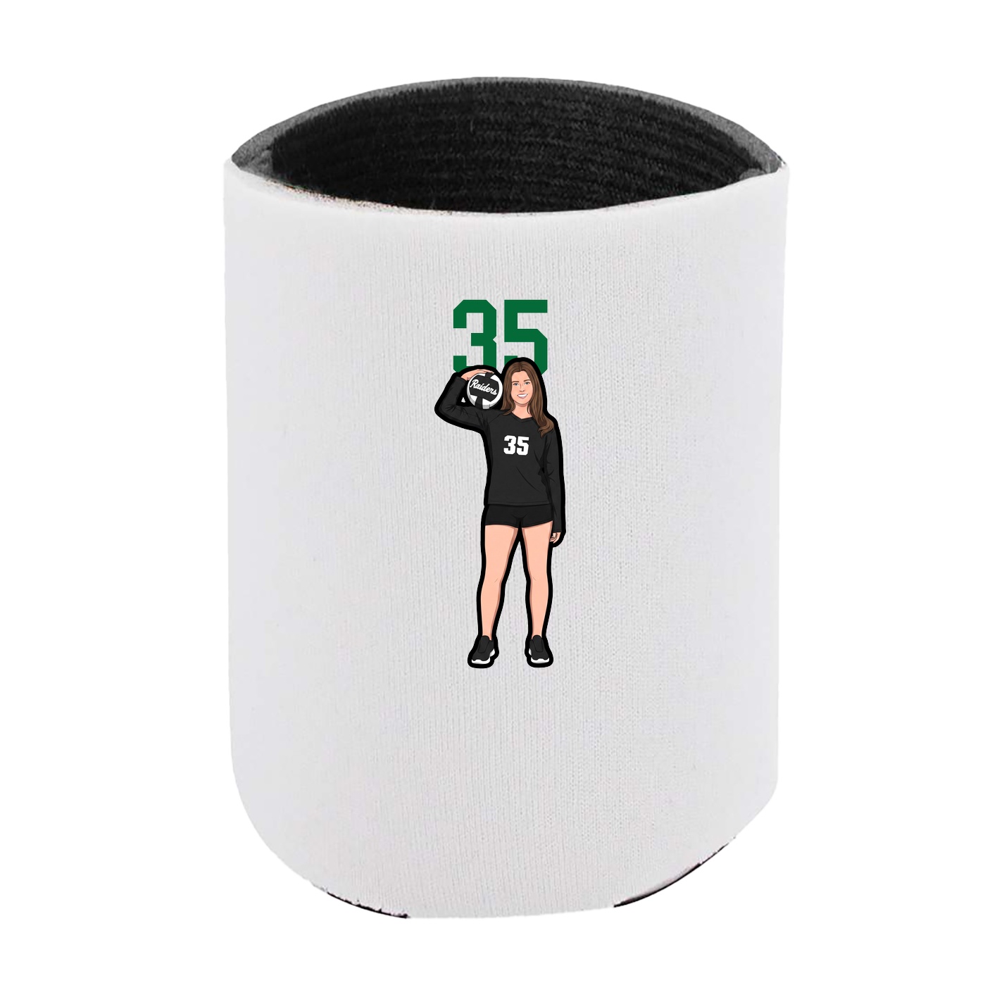 Can Holder — Number Top in White